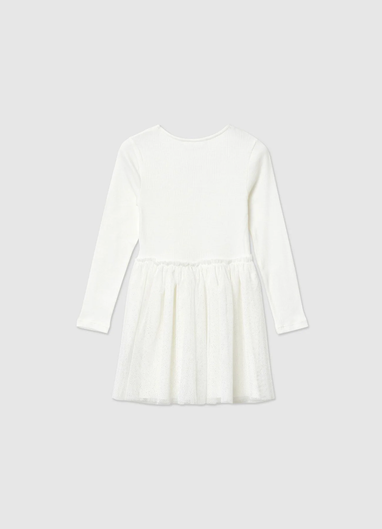 Abito bitessuto tulle glitter - Image 4