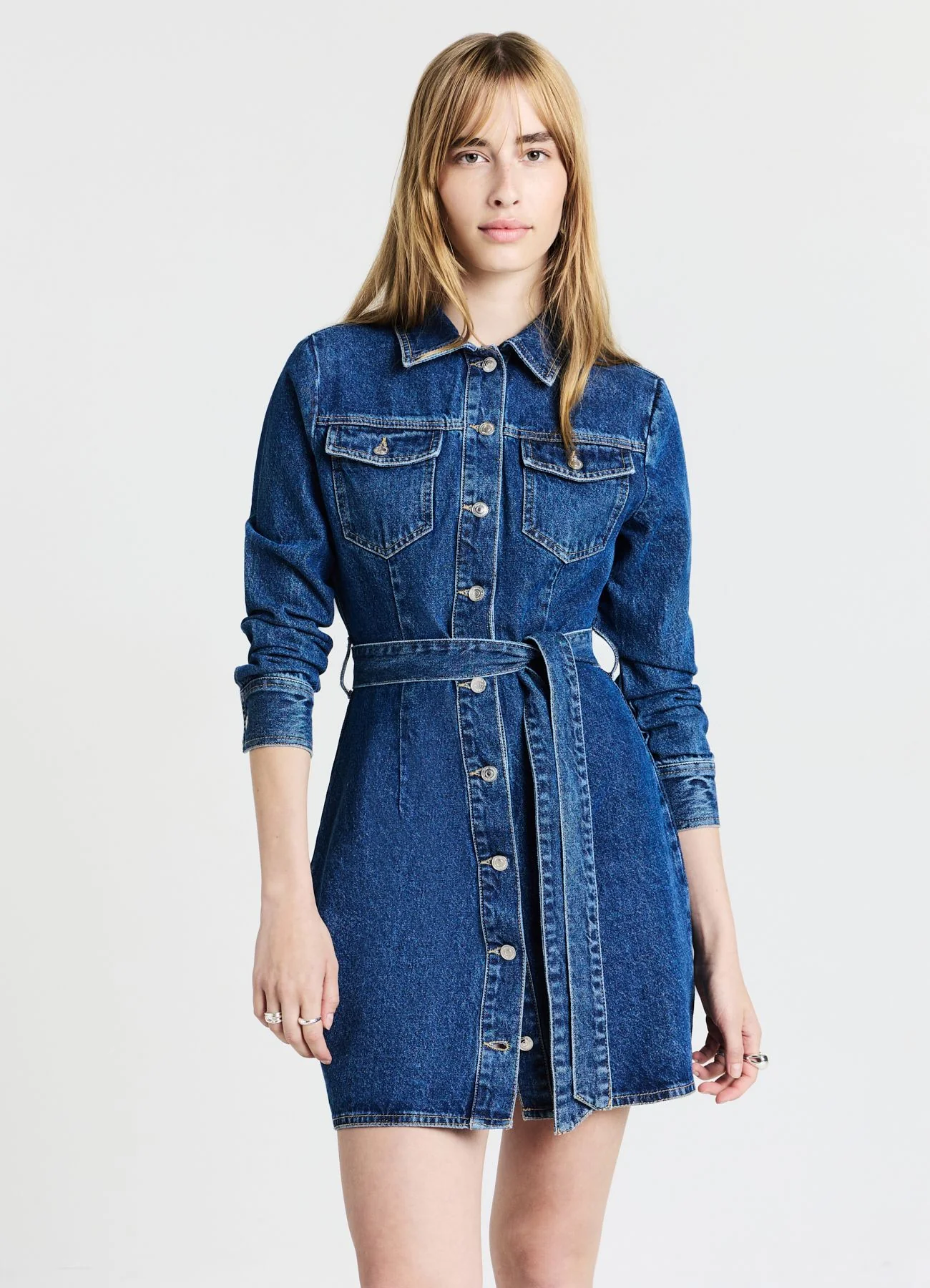 Abito camicia in denim - Image 3