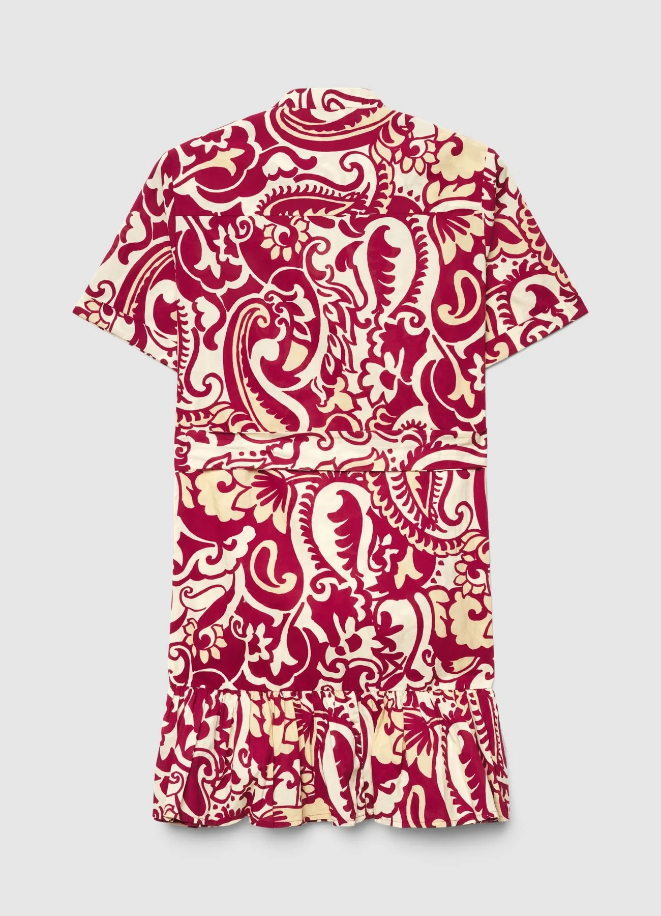 Abito con stampa paisley e balza - Image 4