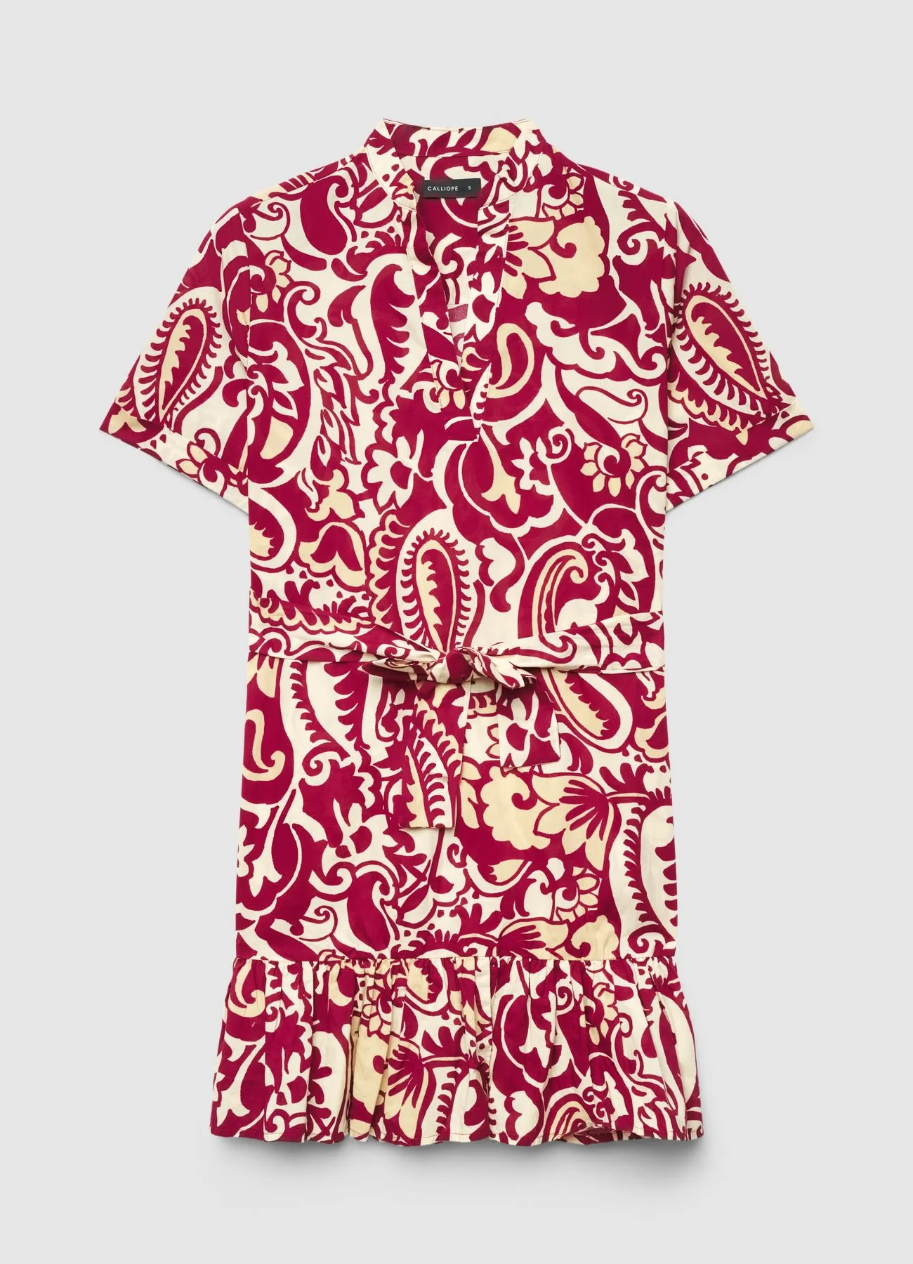Abito con stampa paisley e balza - Image 5