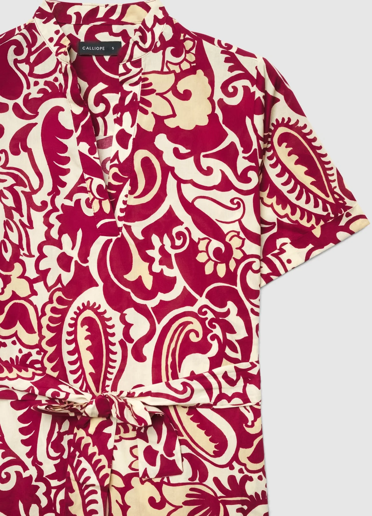 Abito con stampa paisley e balza - Image 6