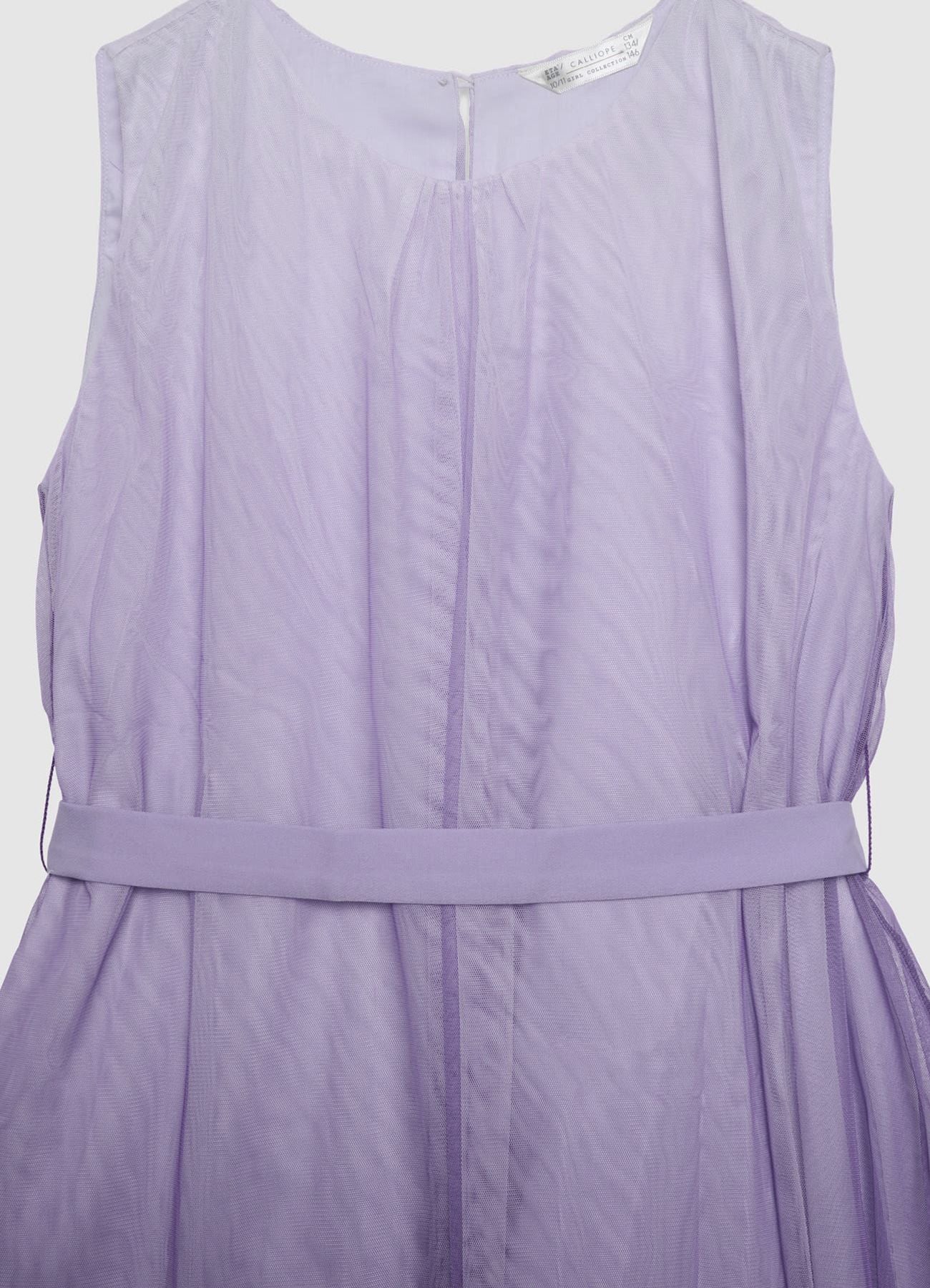 Abito in tulle con cintura - Image 2