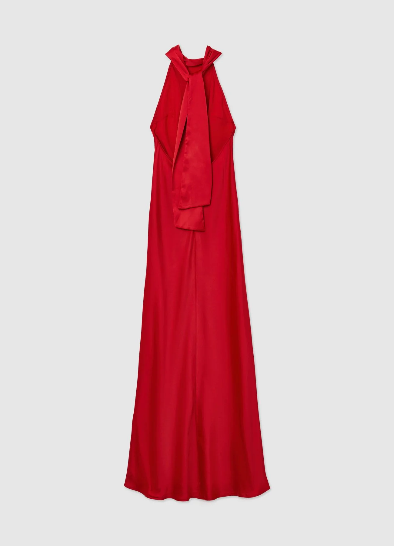 Abito lungo halterneck simil satin - Image 4