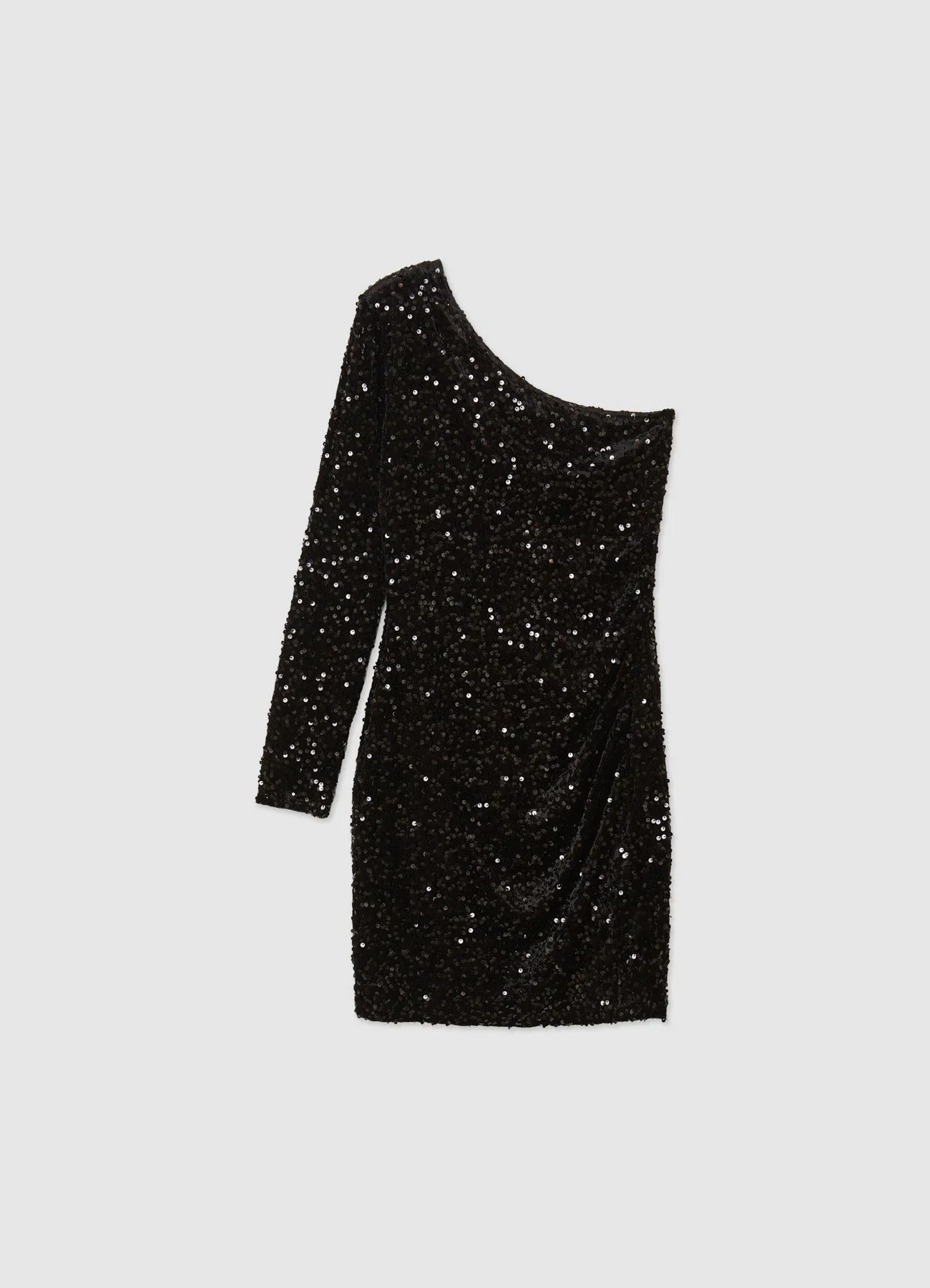 Abito monospalla paillettes - Image 3