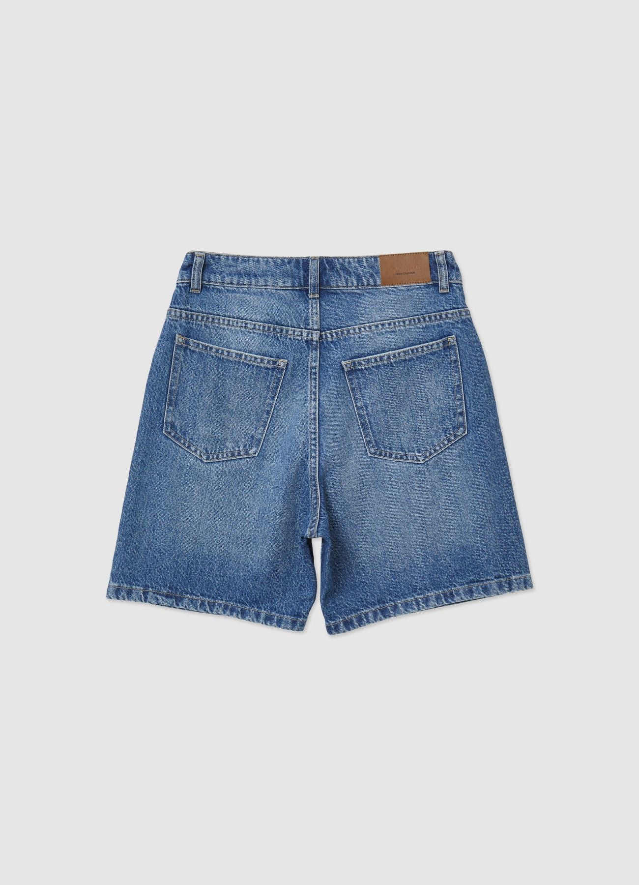 Bermuda denim con patta asimmetrica - Image 5