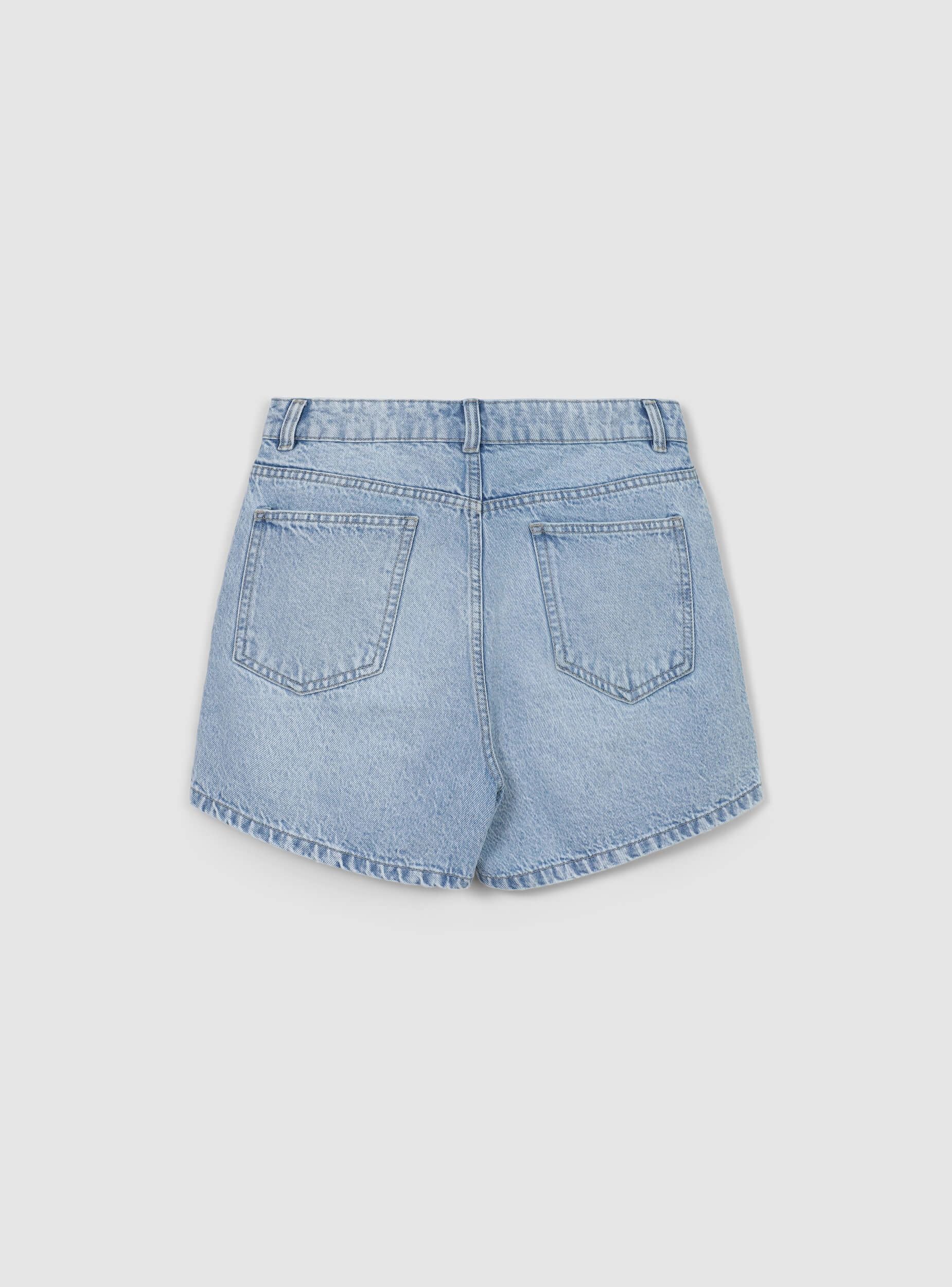 Bermuda vita alta denim - Image 4