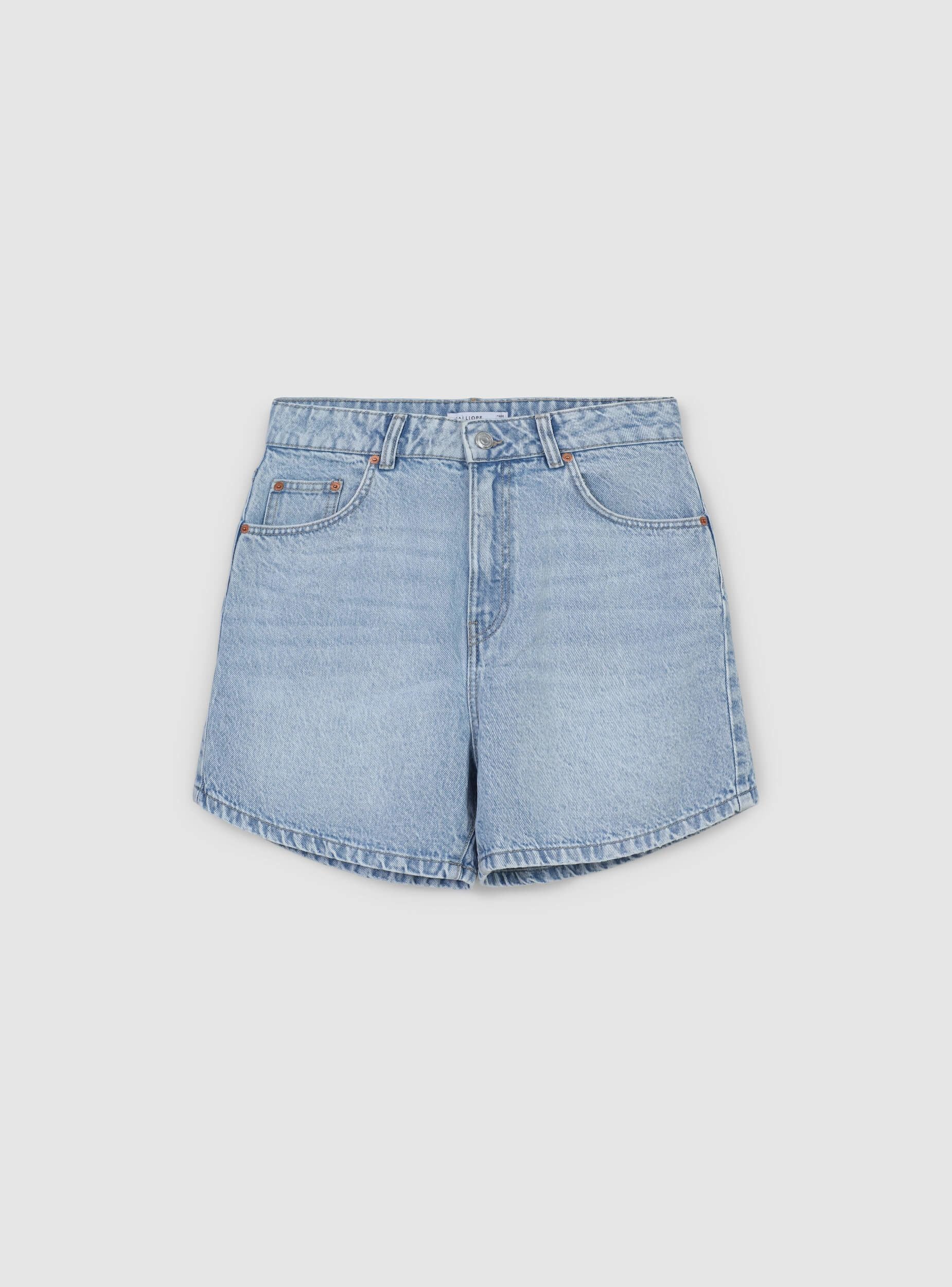 Bermuda vita alta denim - Image 5