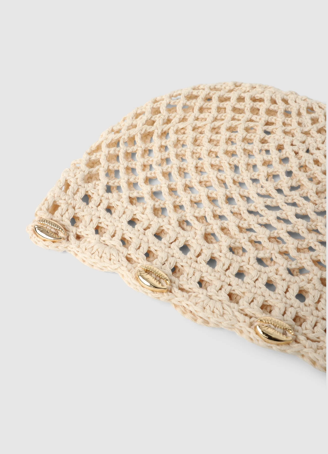 Berretto crochet con applicazioni conchiglia - Image 3