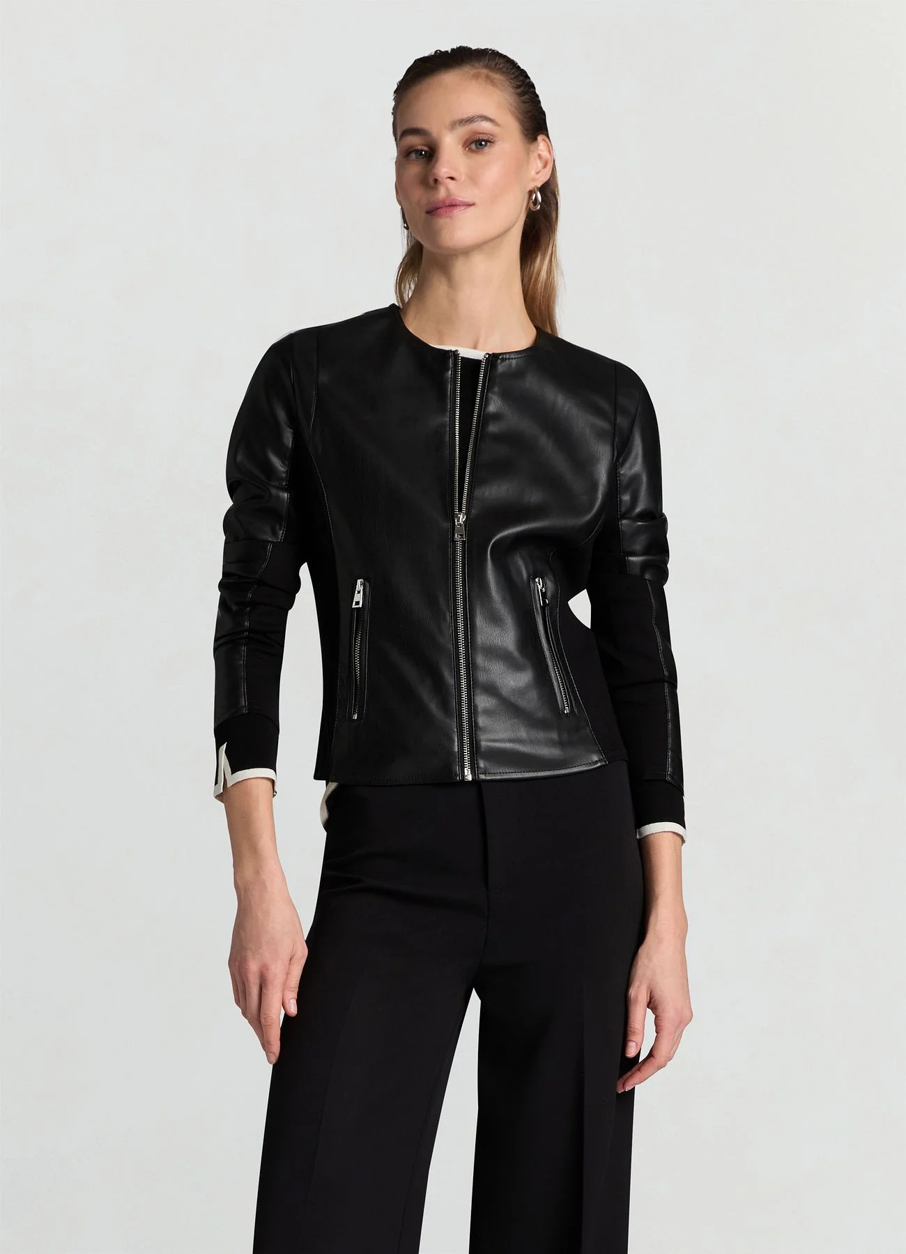 Biker avvitato similpelle - Image 3