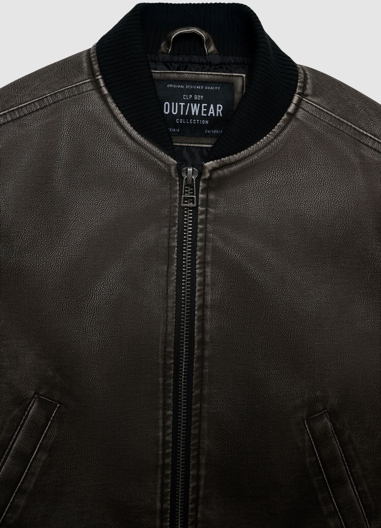 Biker similpelle con zip - Image 3