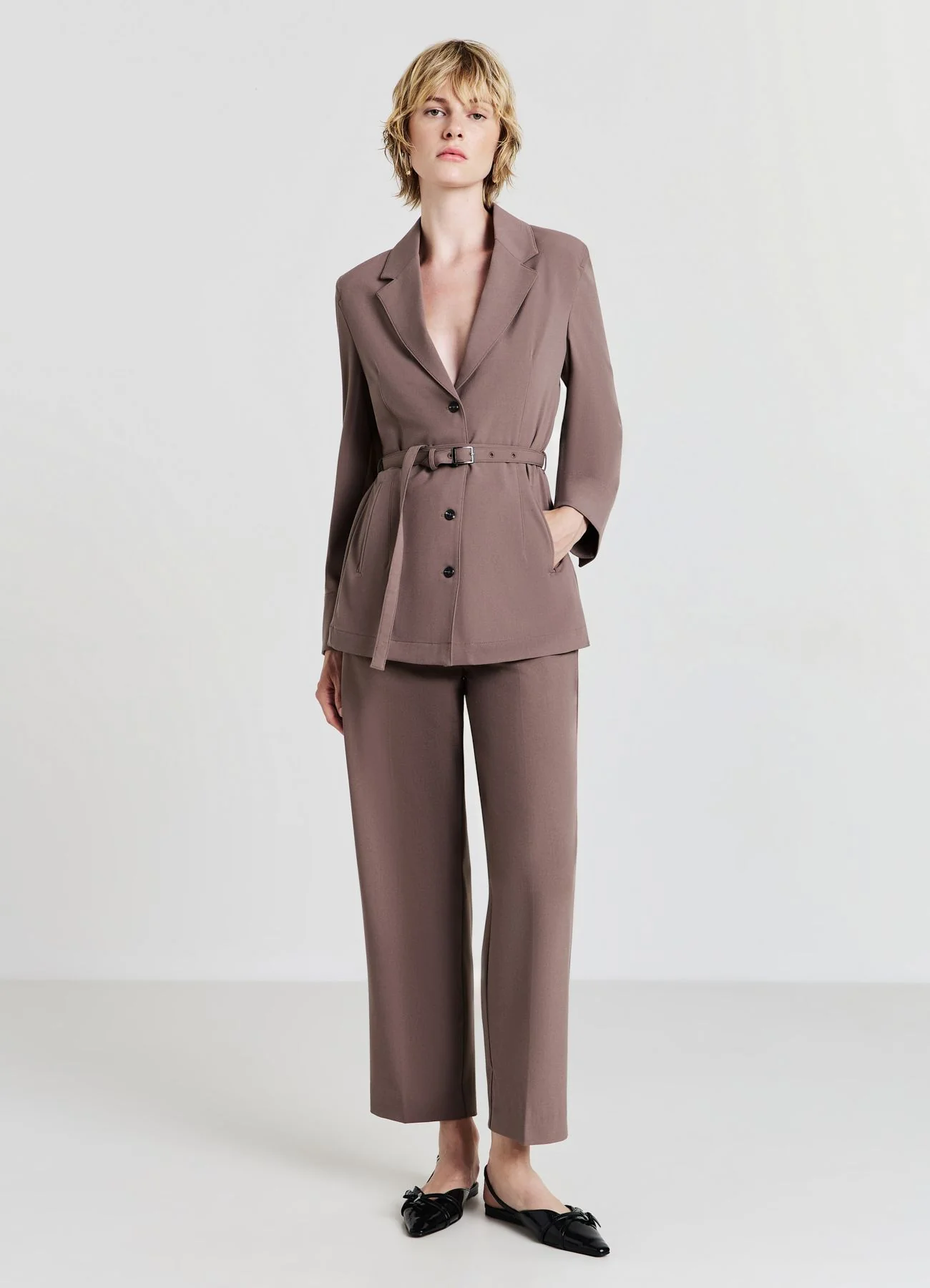 Blazer con cinturino