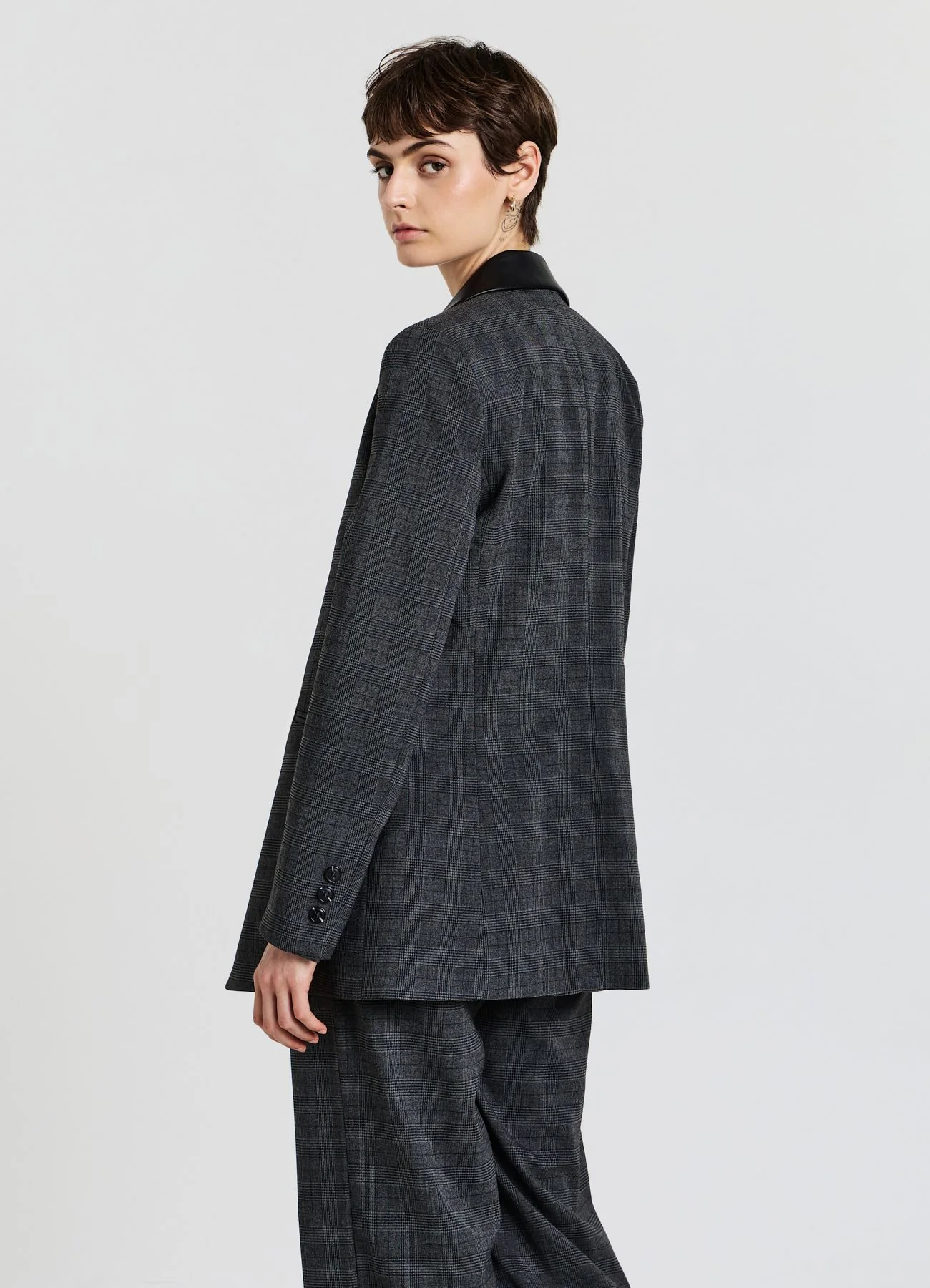 Blazer doppiopetto in Principe di Galles - Image 2