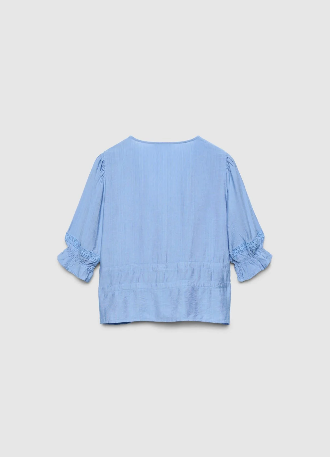 Blusa ajour con scollo a v e laccetti - Image 5
