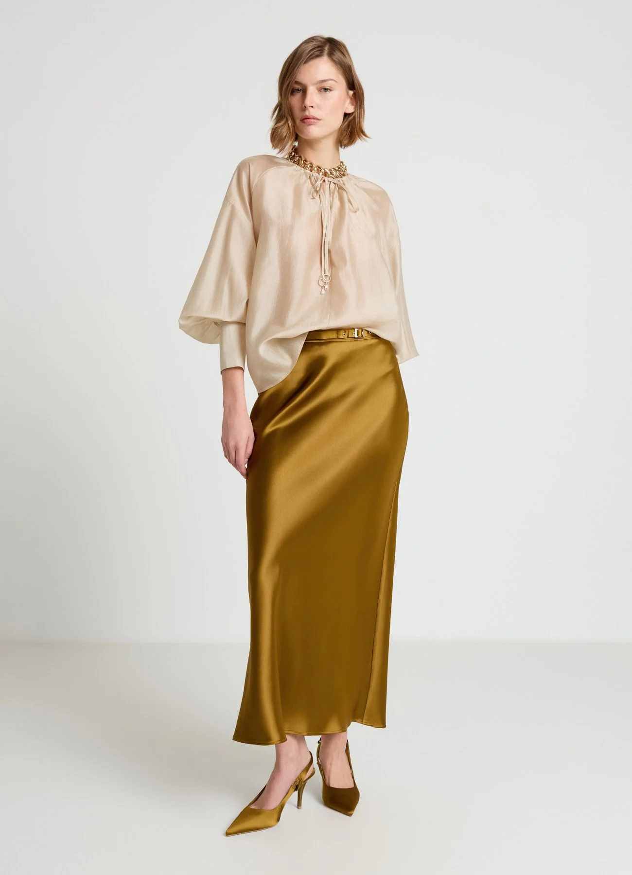 Blusa ampia tinta unita - Image 2