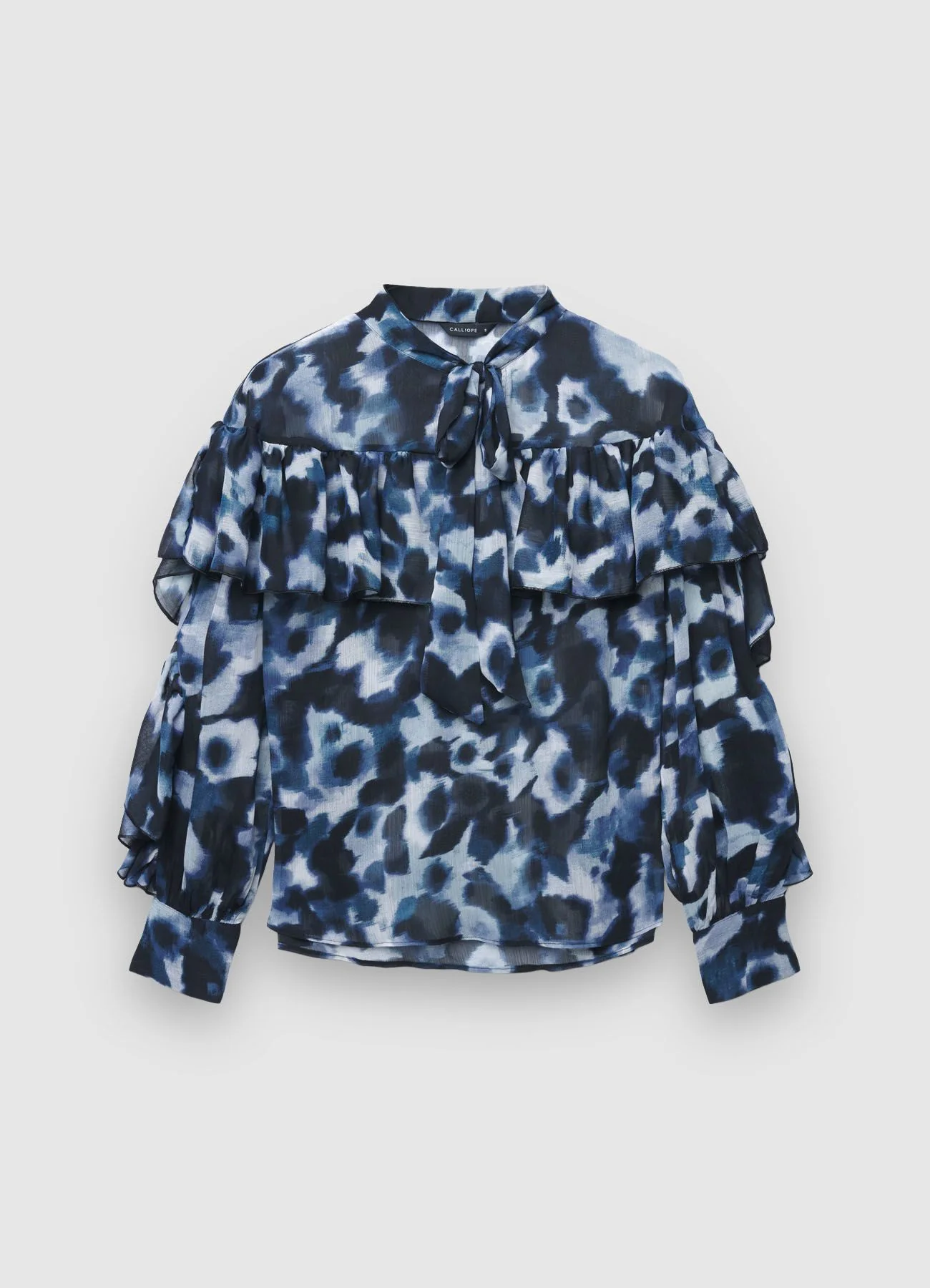 Blusa con fiocco e volant - Image 6