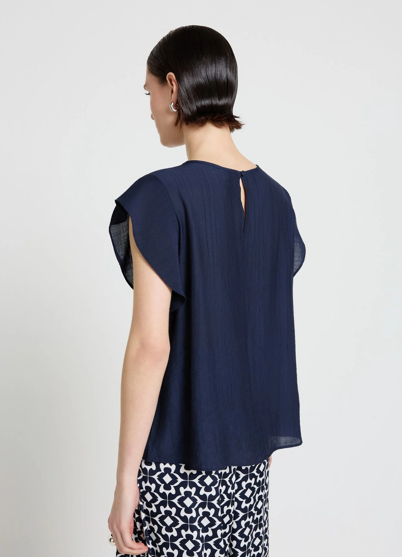 Blusa con maniche a volant - Image 3