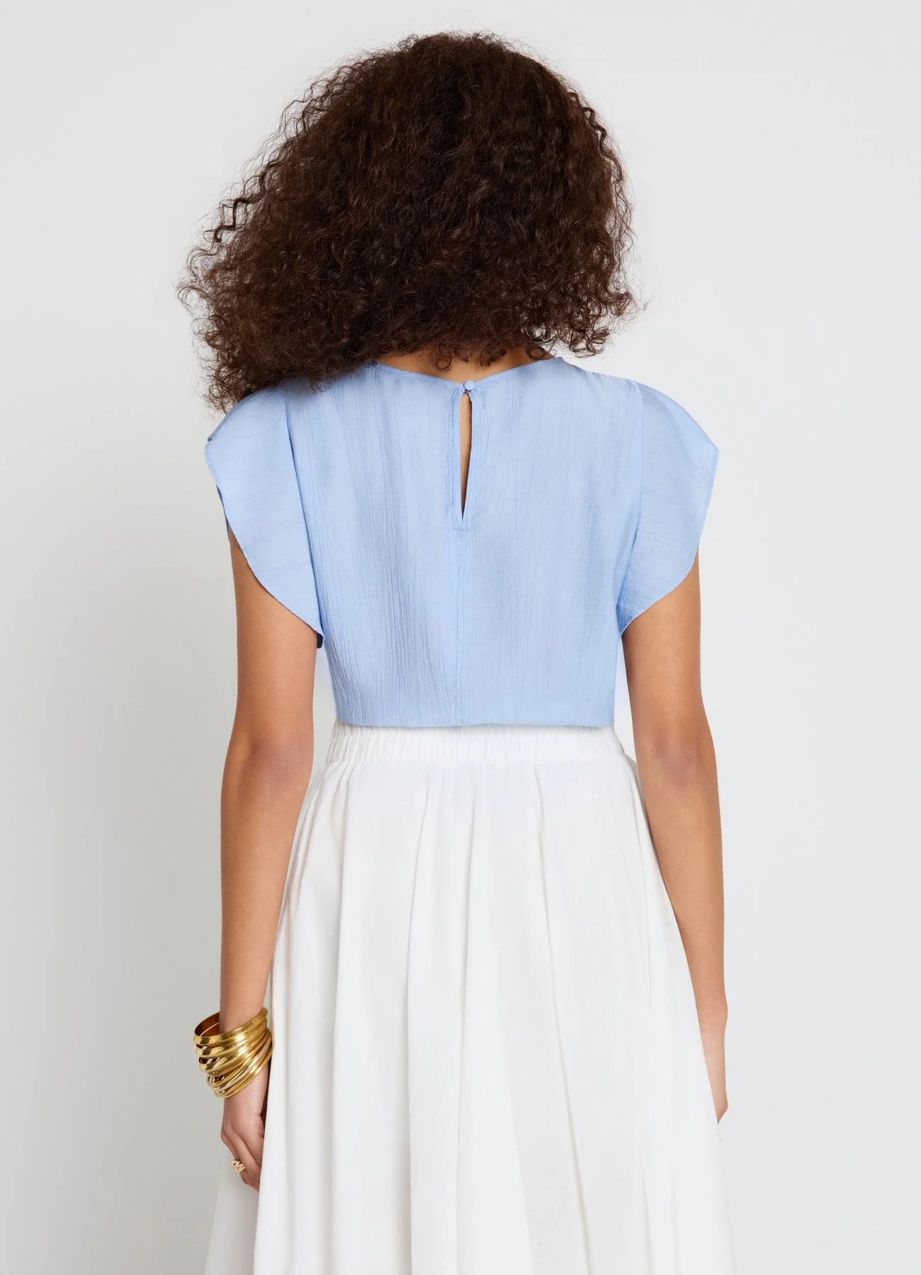 Blusa con maniche a volant - Image 3