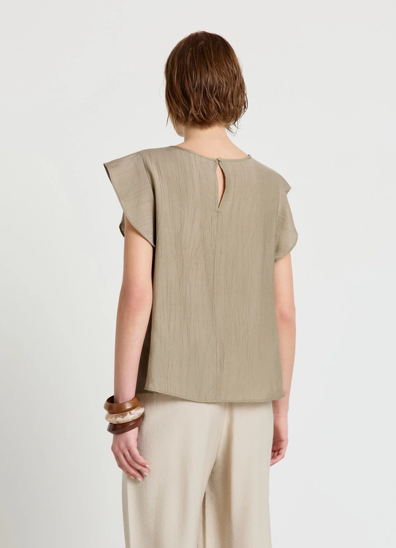 Blusa con maniche a volant - Image 2