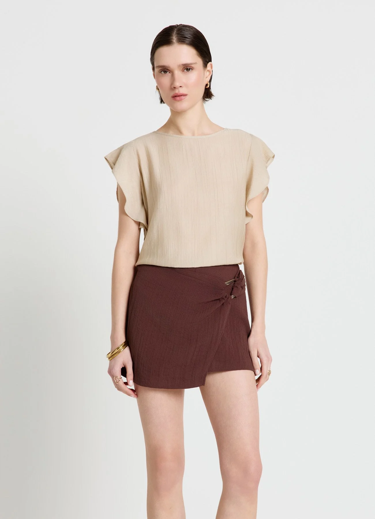 Blusa con maniche a volant - Image 2