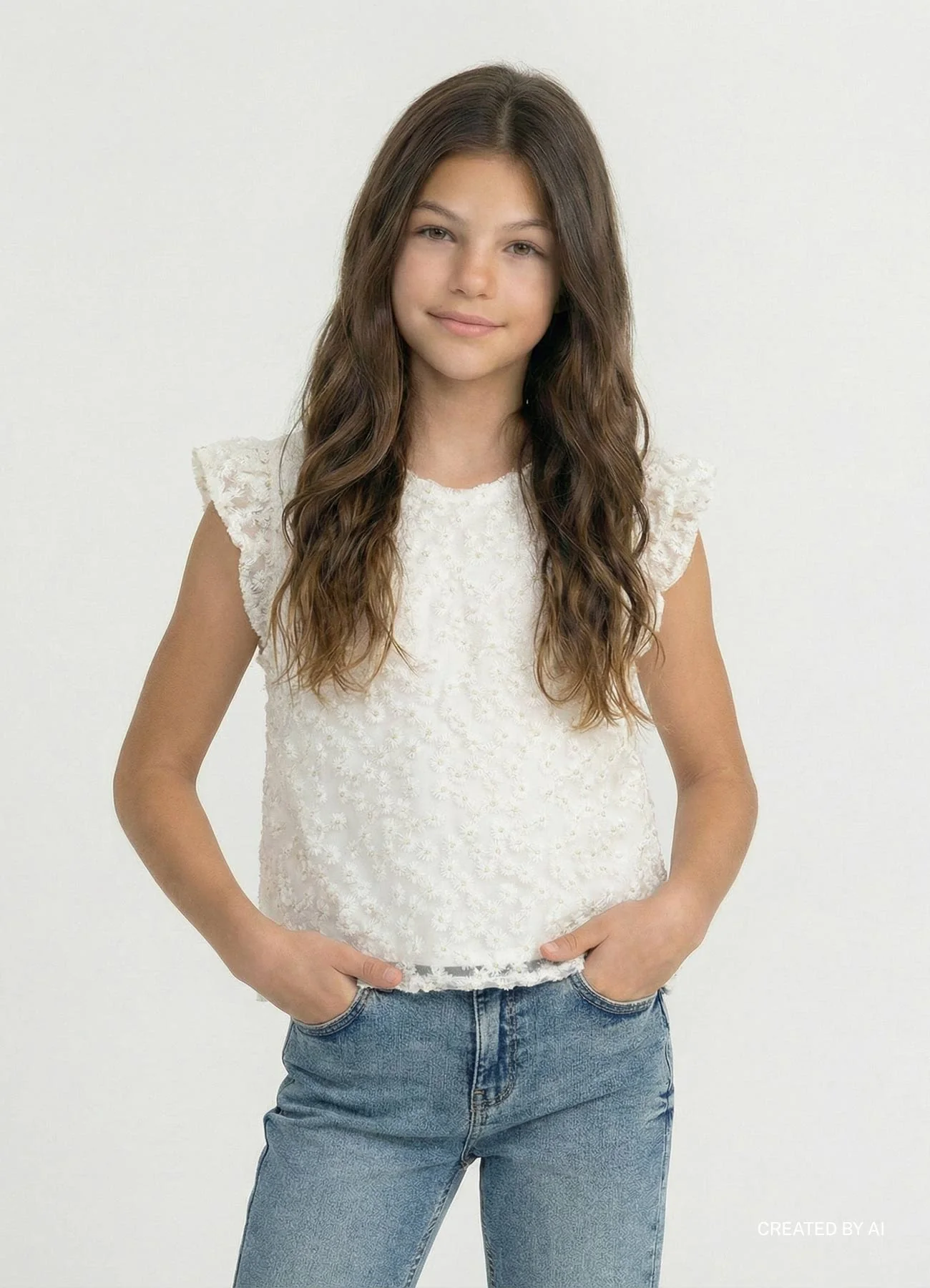 Blusa con ricamo fiori - Image 2