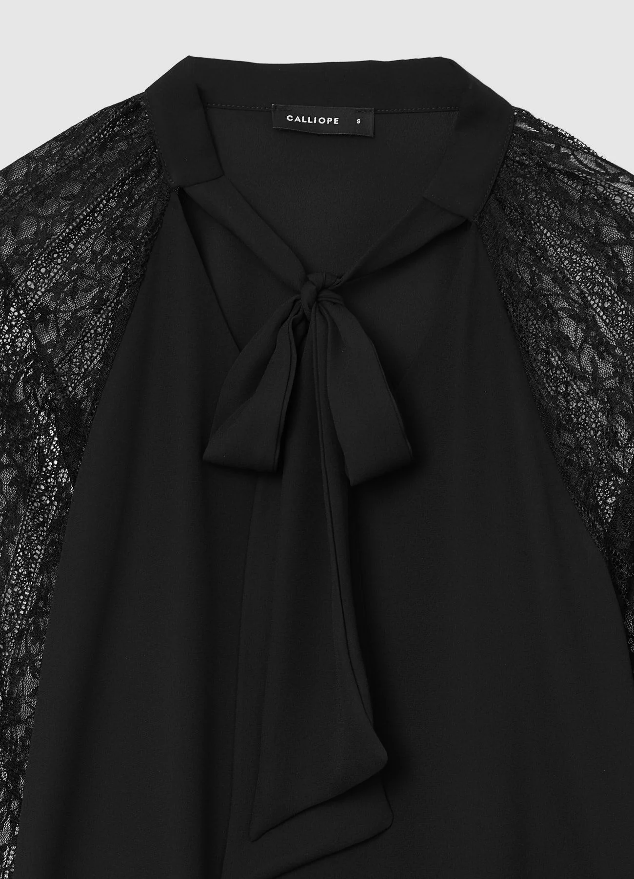 Blusa fiocco e maniche pizzo - Image 4