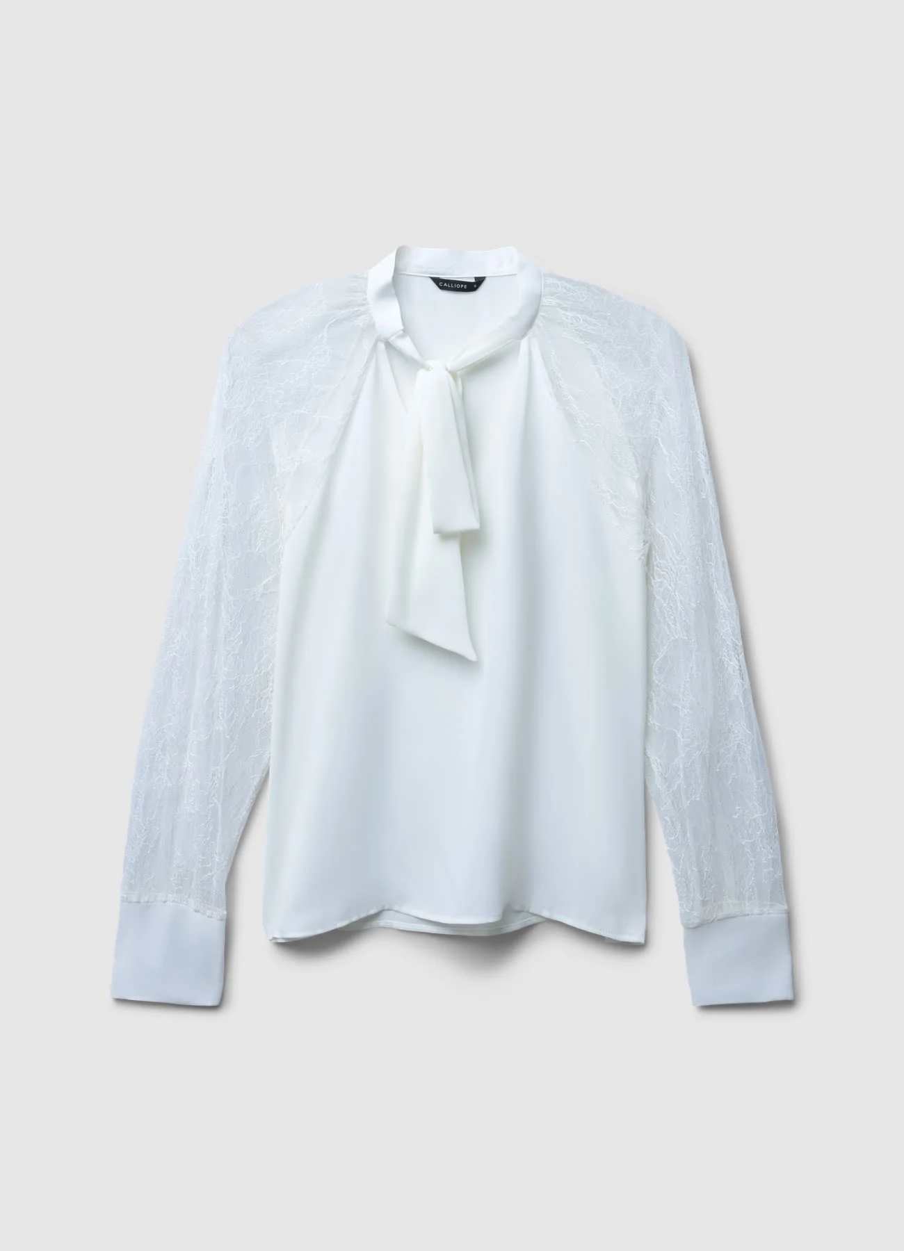 Blusa fiocco maniche pizzo - Image 6