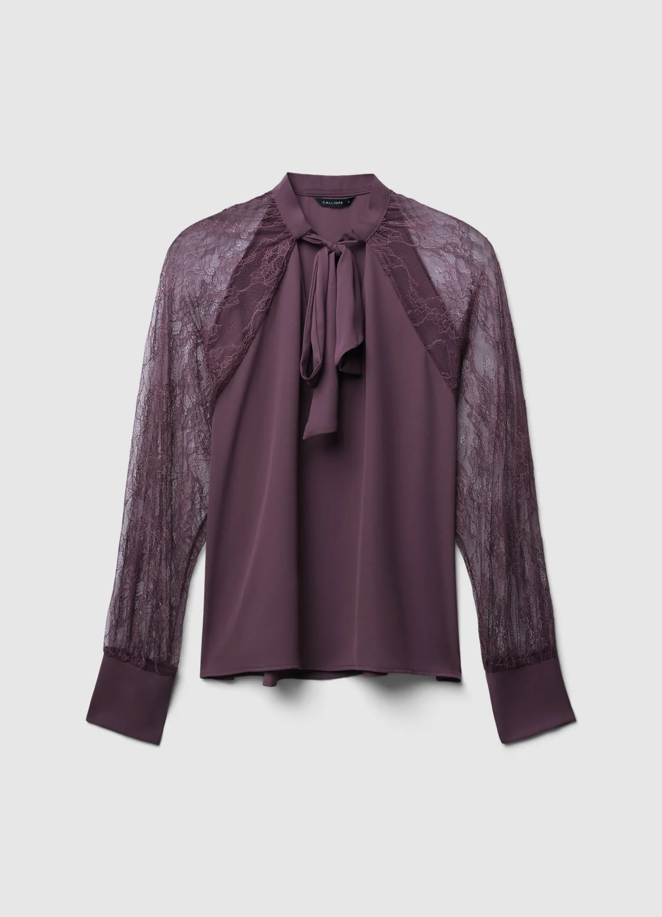 Blusa fiocco maniche pizzo - Image 5