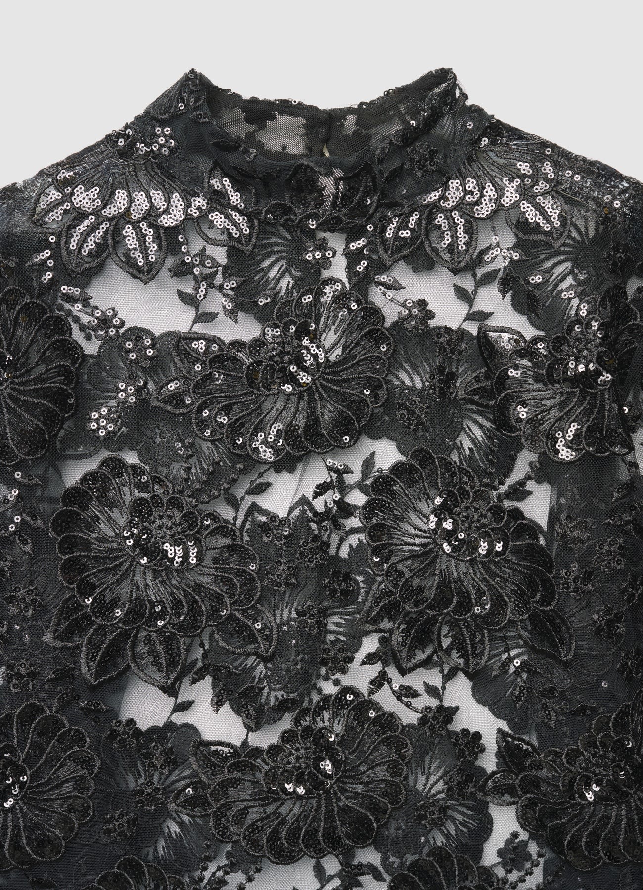 Blusa in pizzo con paillettes - Image 5