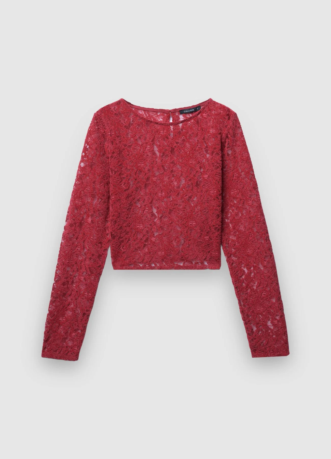 Blusa in pizzo floccato - Image 4