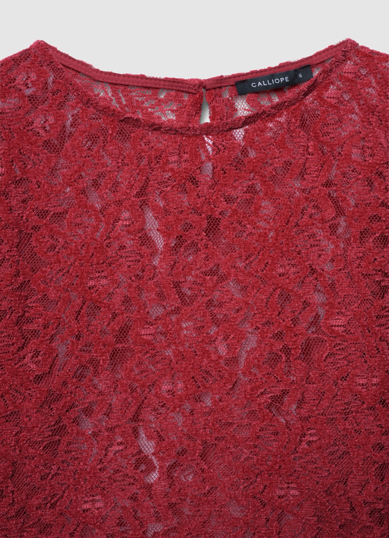 Blusa in pizzo floccato - Image 5