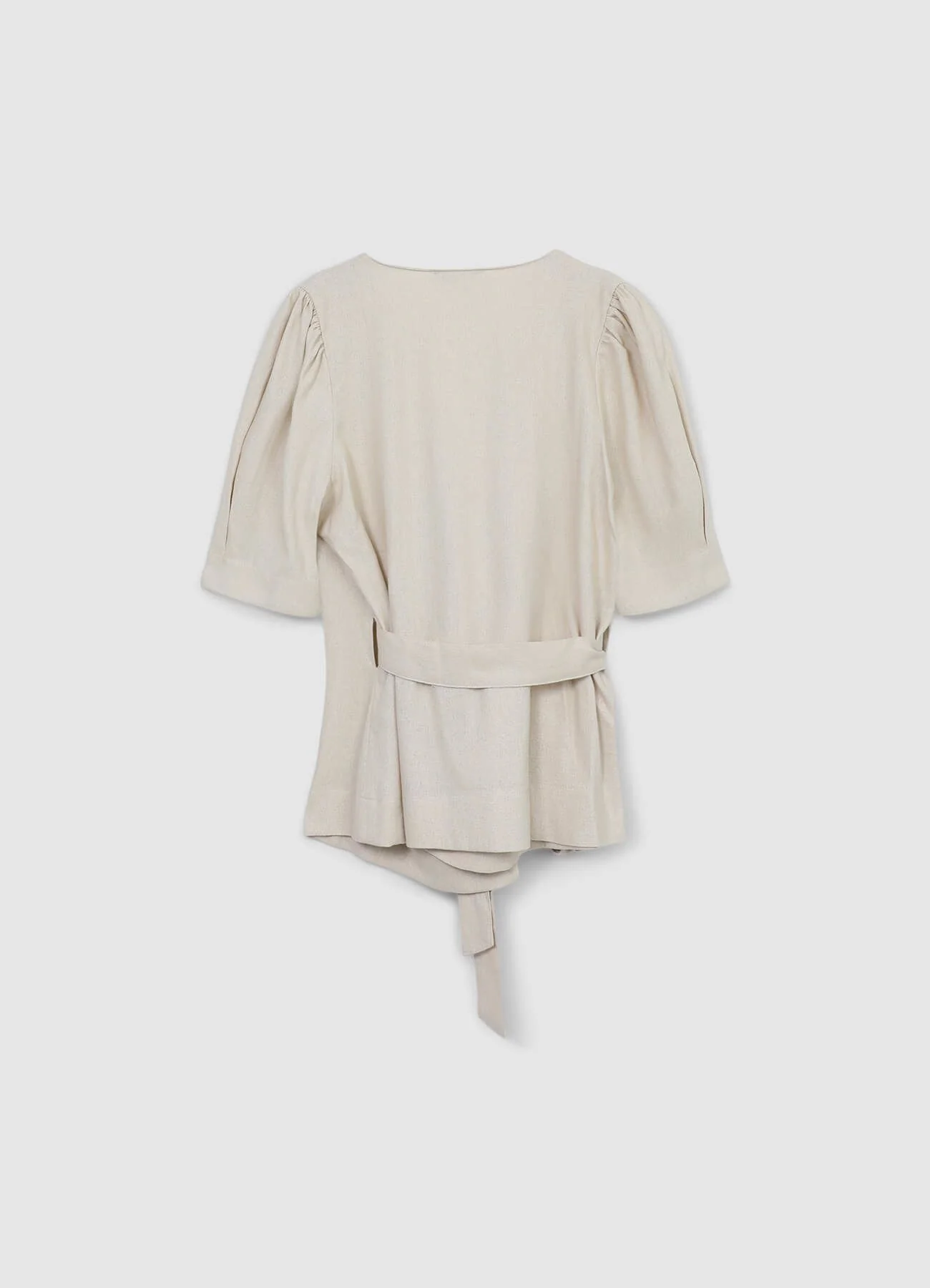 Blusa incrociata maniche palloncino - Image 4