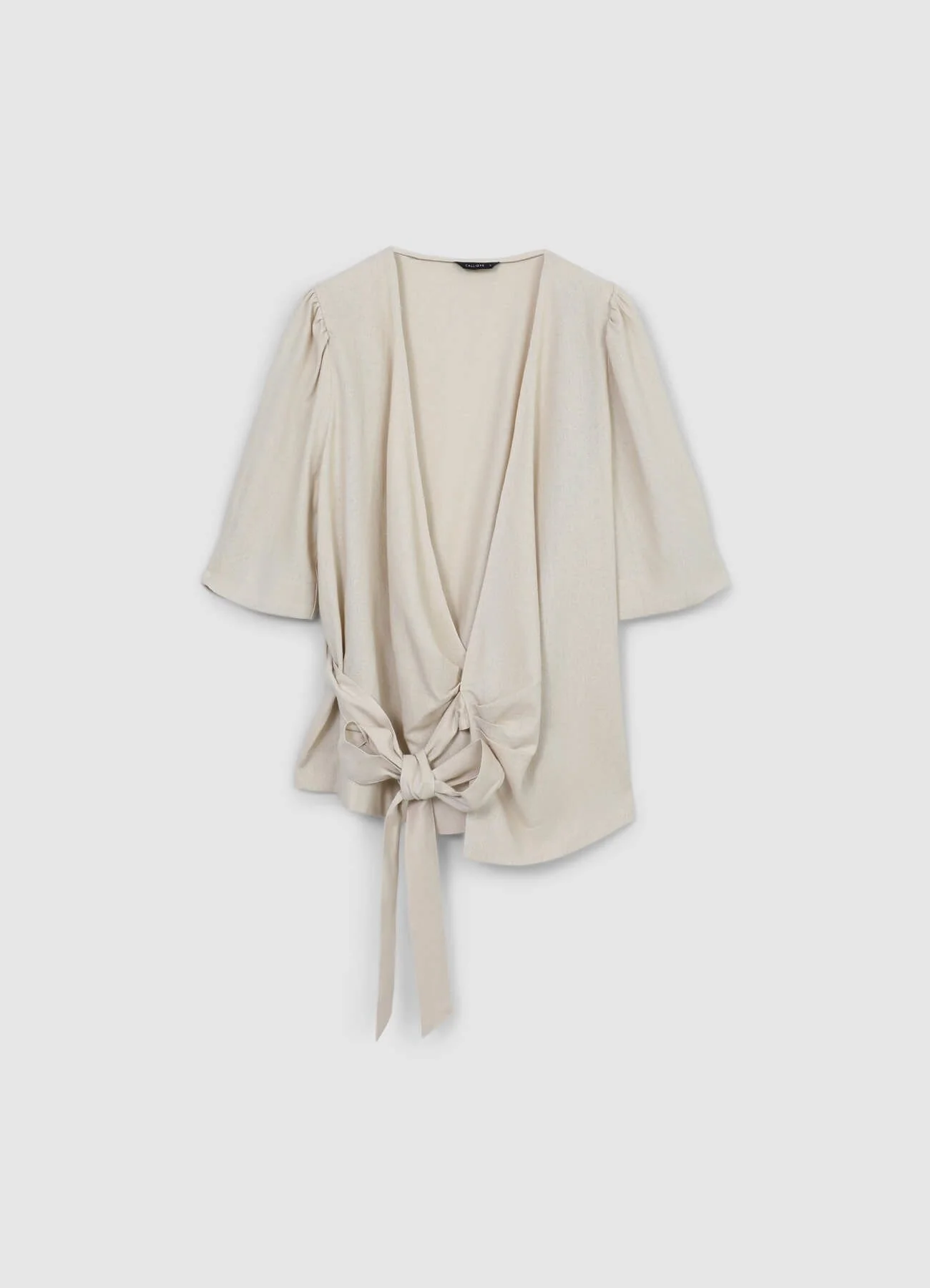 Blusa incrociata maniche palloncino - Image 6