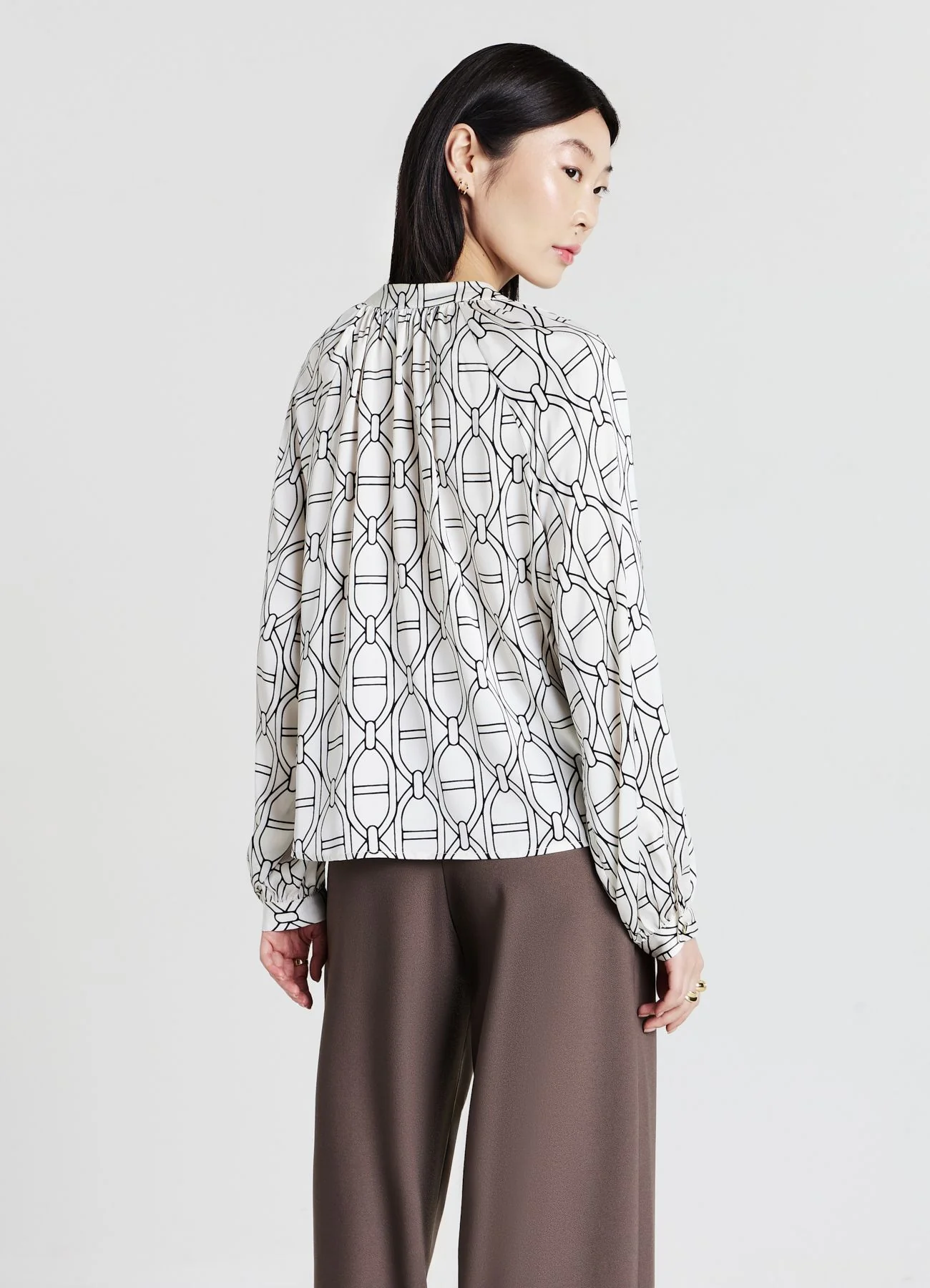 Blusa maniche raglan fantasia - Image 3