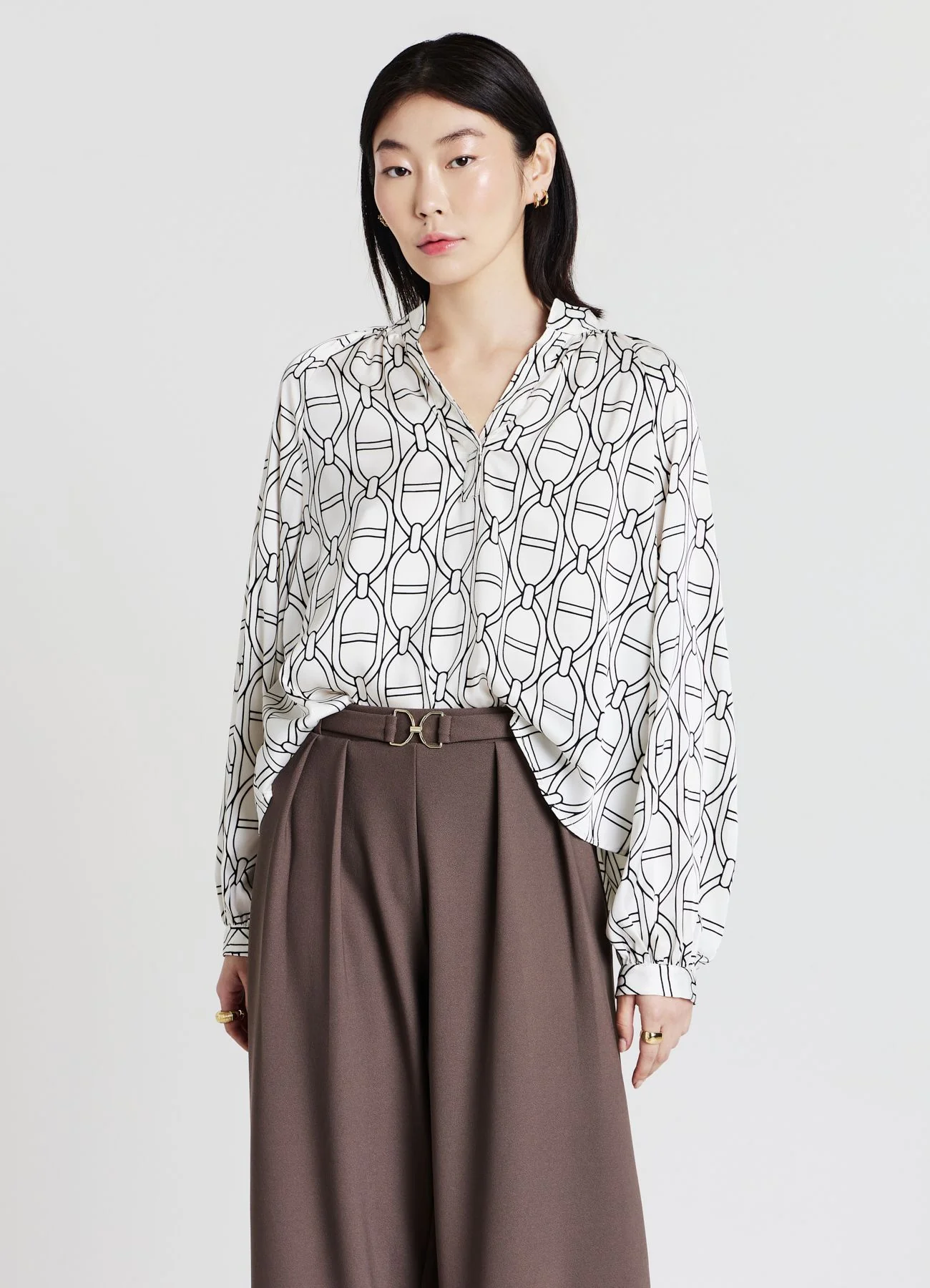 Blusa maniche raglan fantasia - Image 7