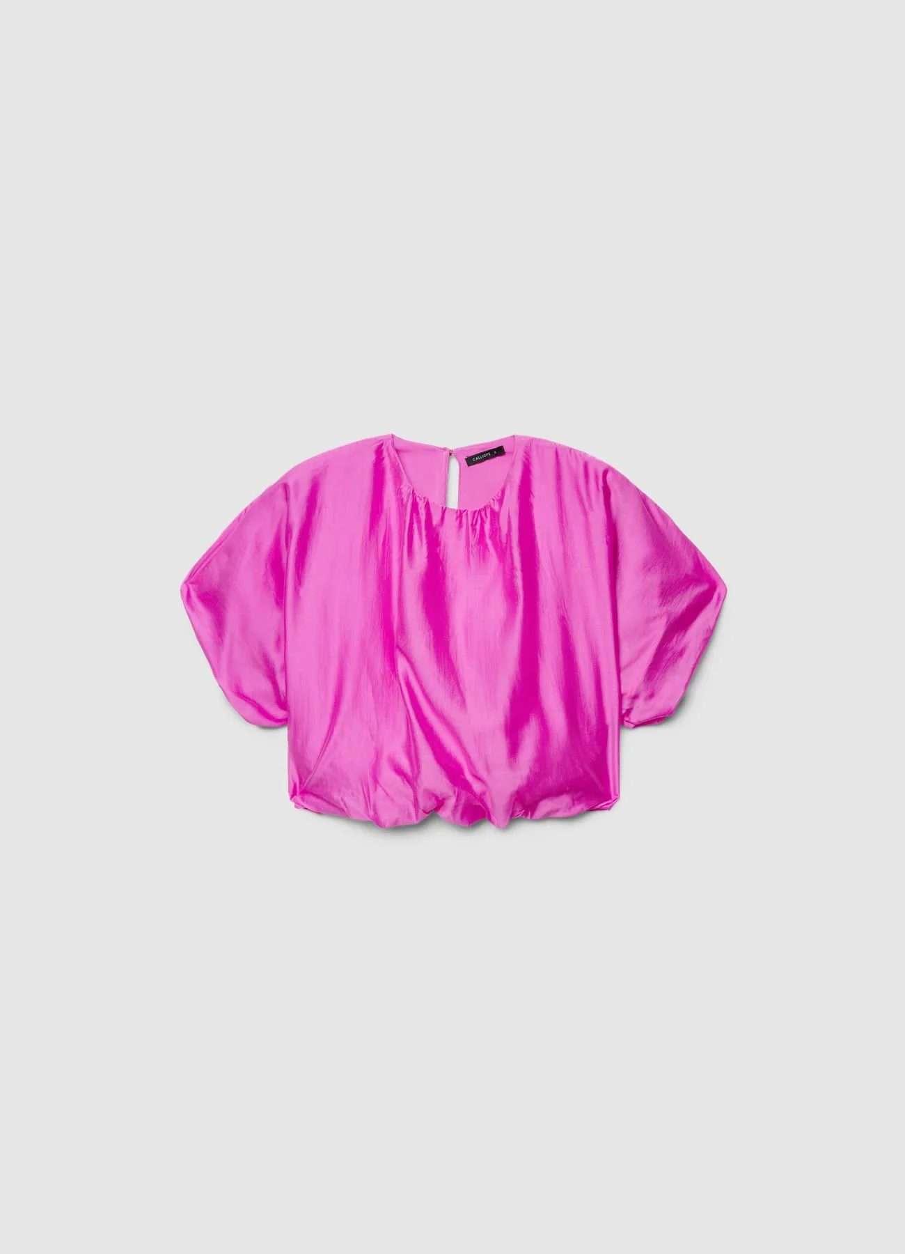 Blusa palloncino tinta unita - Image 4