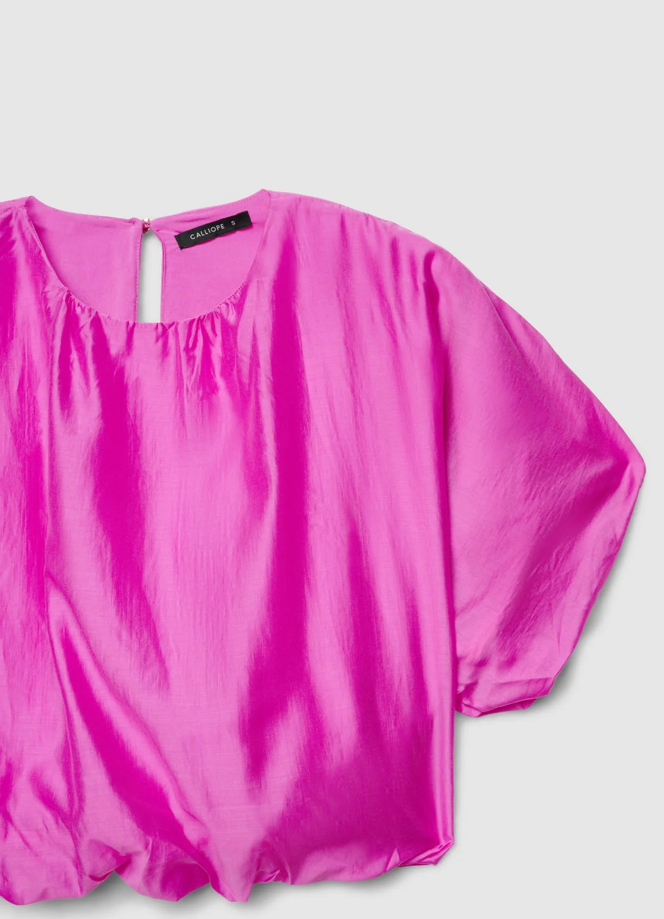 Blusa palloncino tinta unita - Image 5