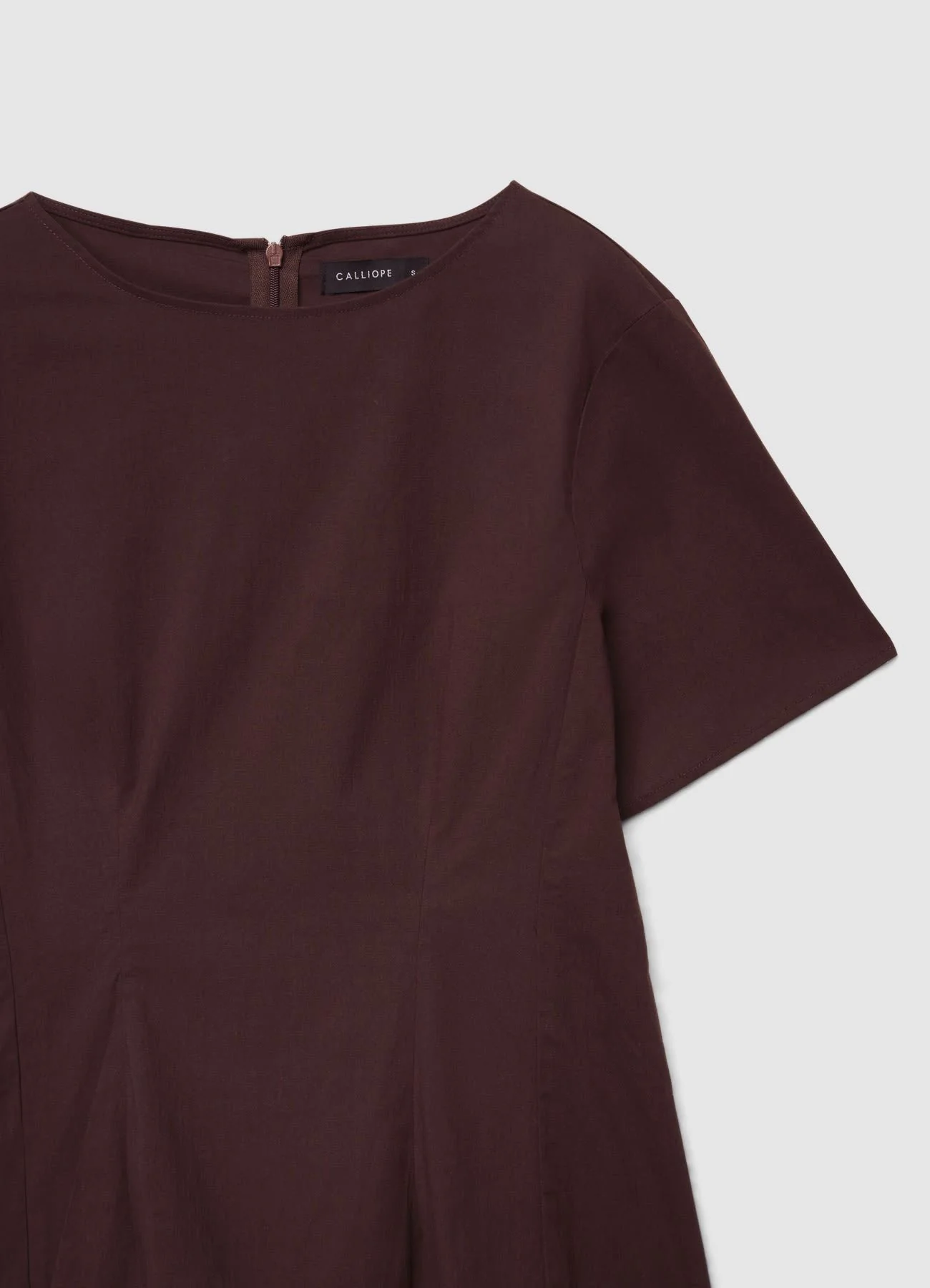 Blusa peplo con zip sul retro - Image 4
