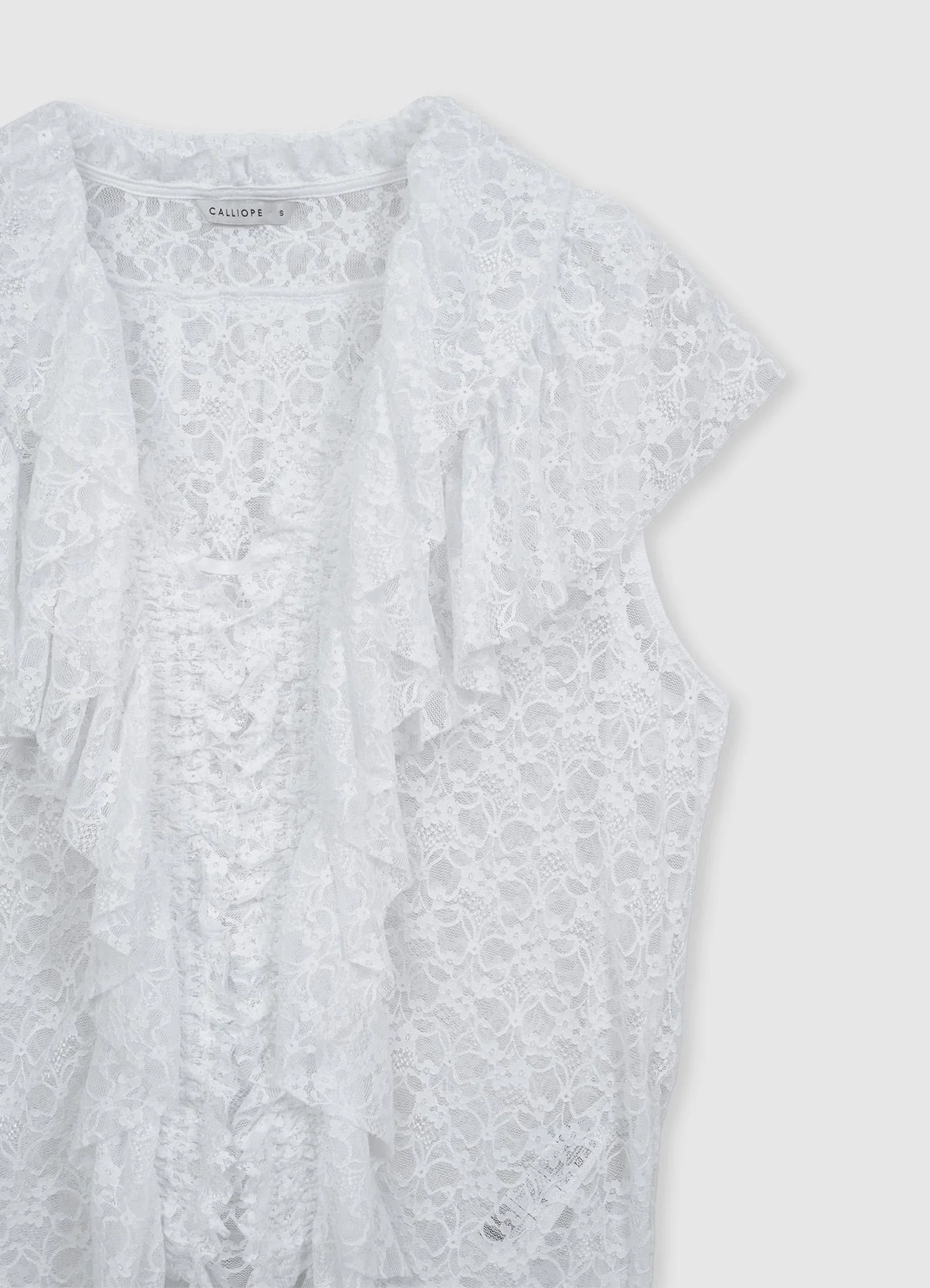 Blusa pizzo con balza - Image 4