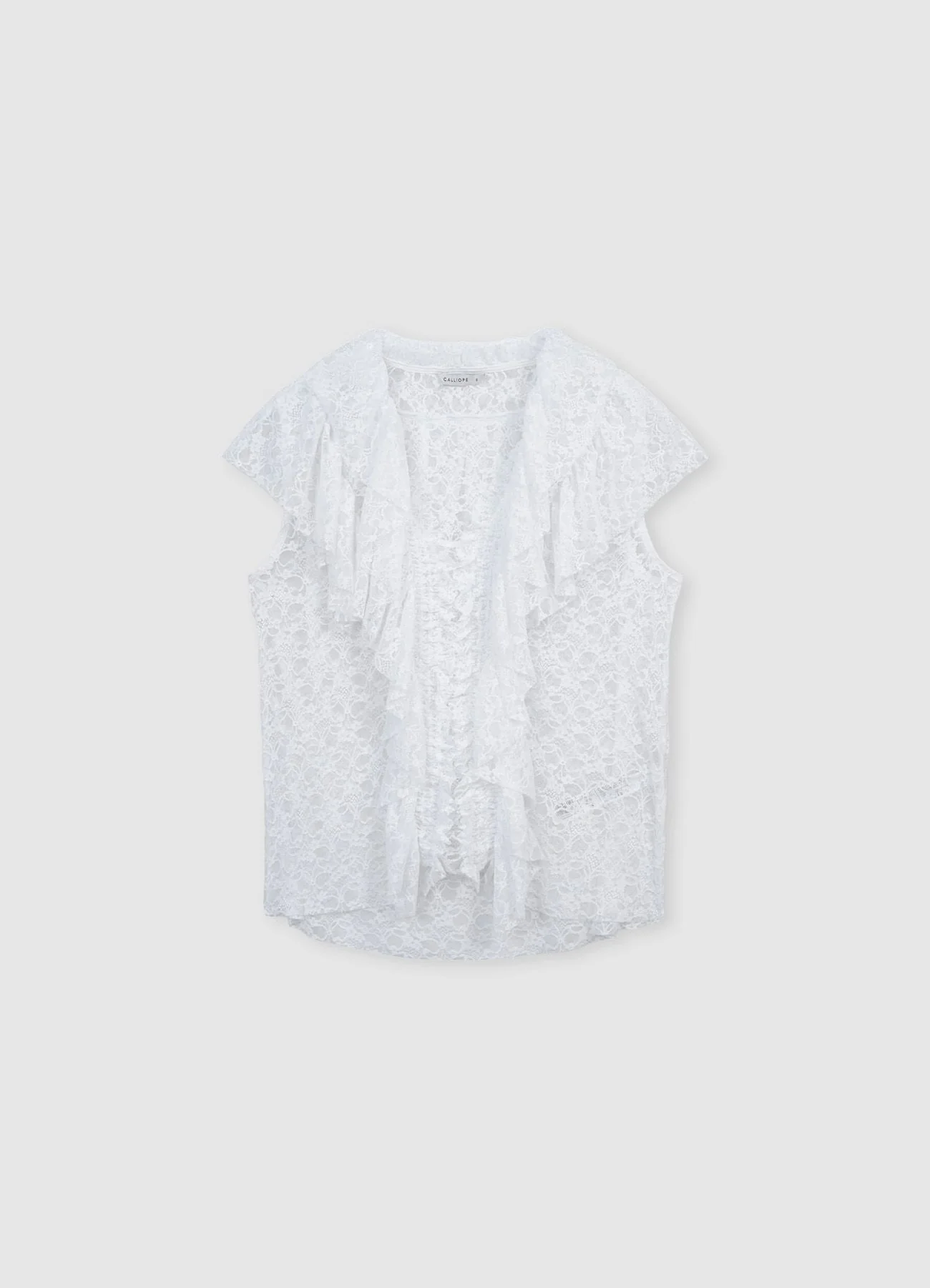 Blusa pizzo con balza - Image 5