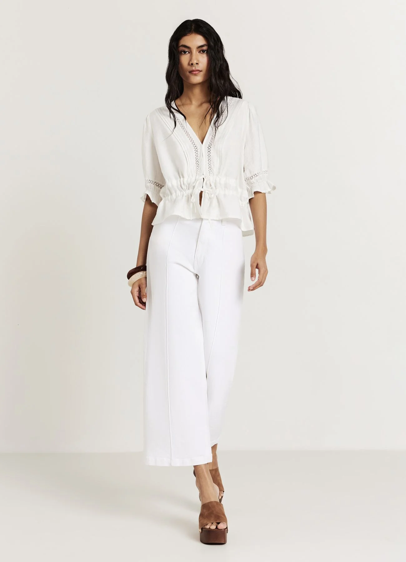 Blusa ricamo a jour - Image 2