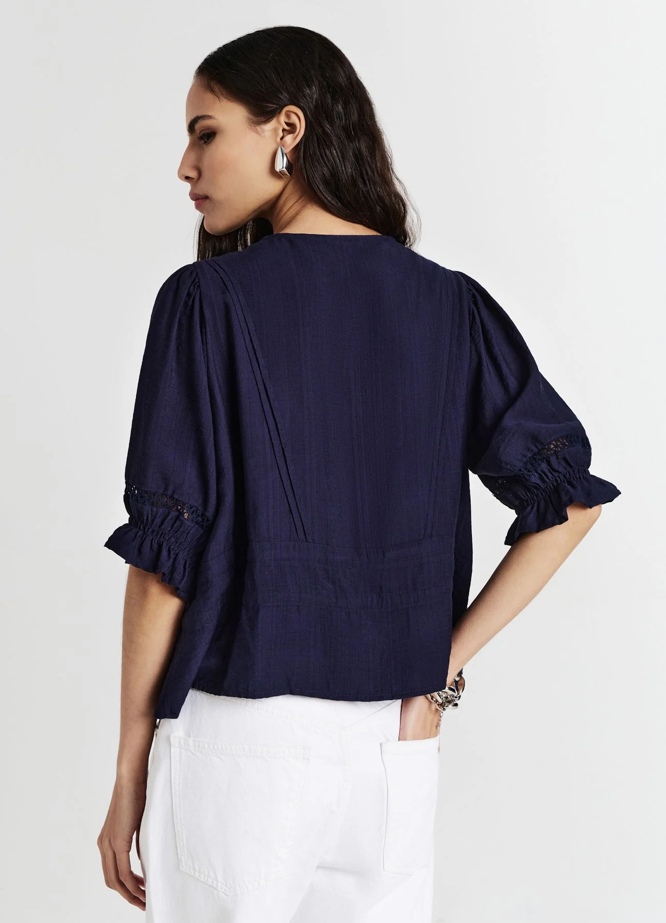 Blusa ricamo a jour - Image 4