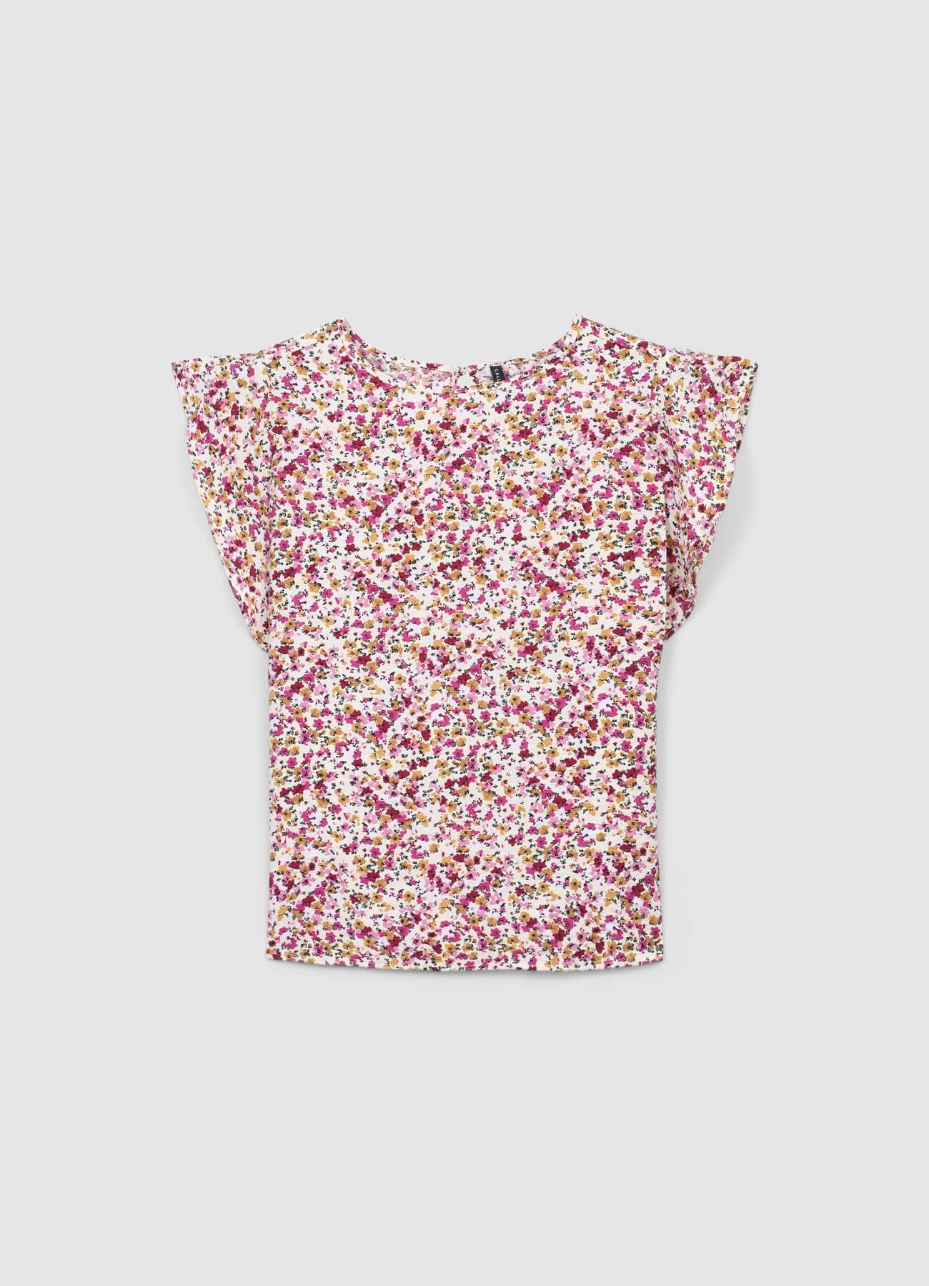 Blusa rouches fantasia fiori - Image 4