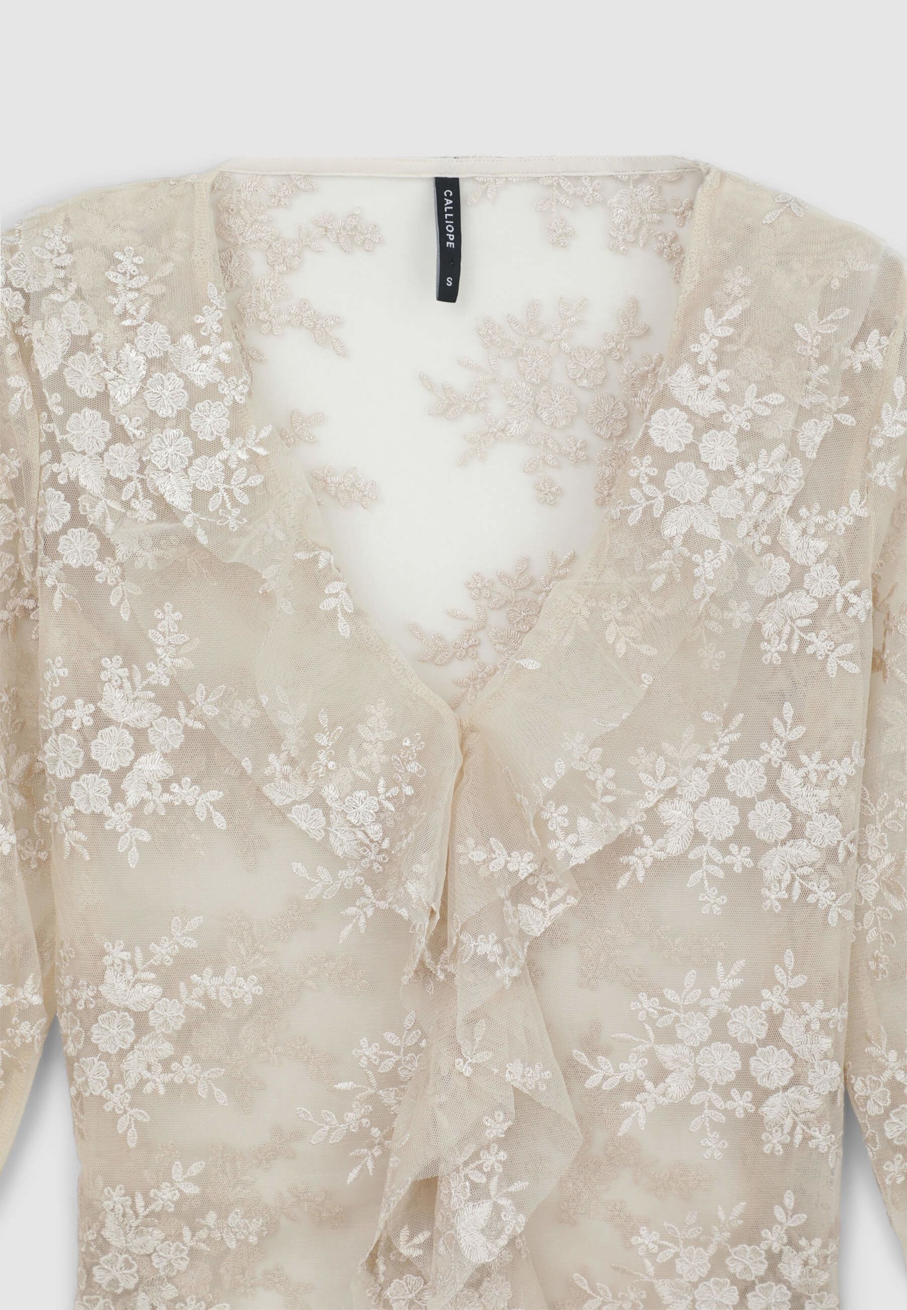 Blusa rouches pizzo - Image 6