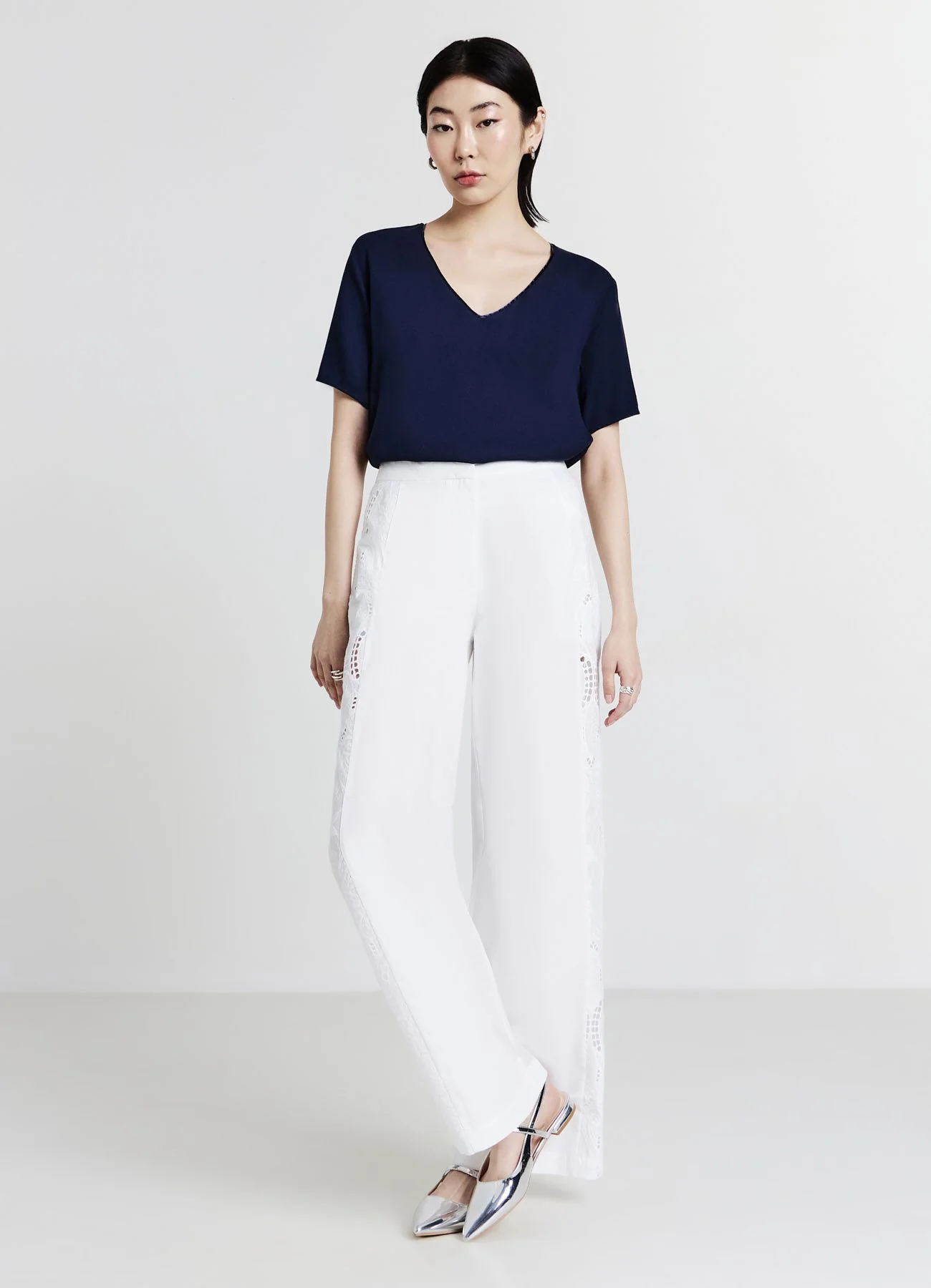 Blusa scollo ampio