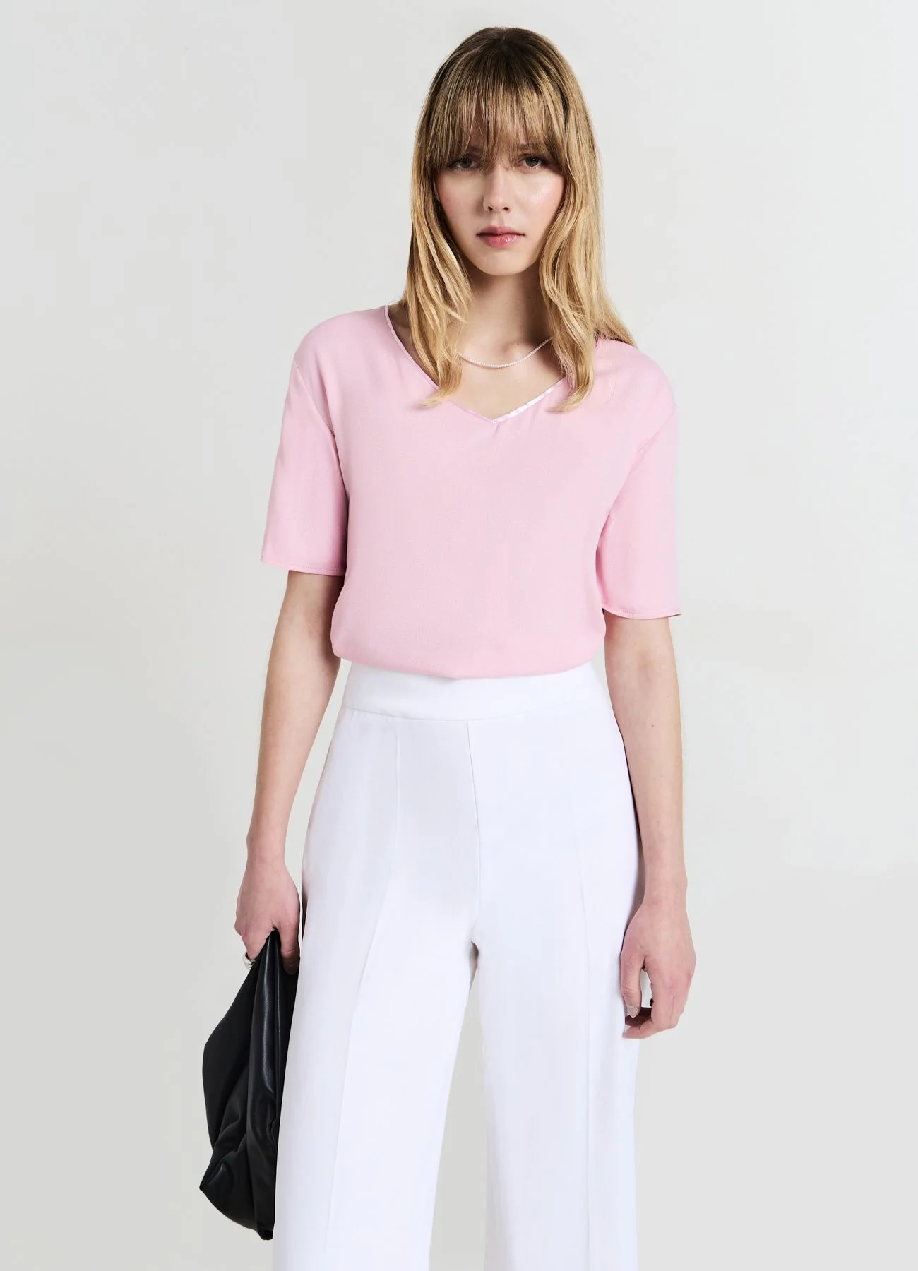 Blusa scollo ampio