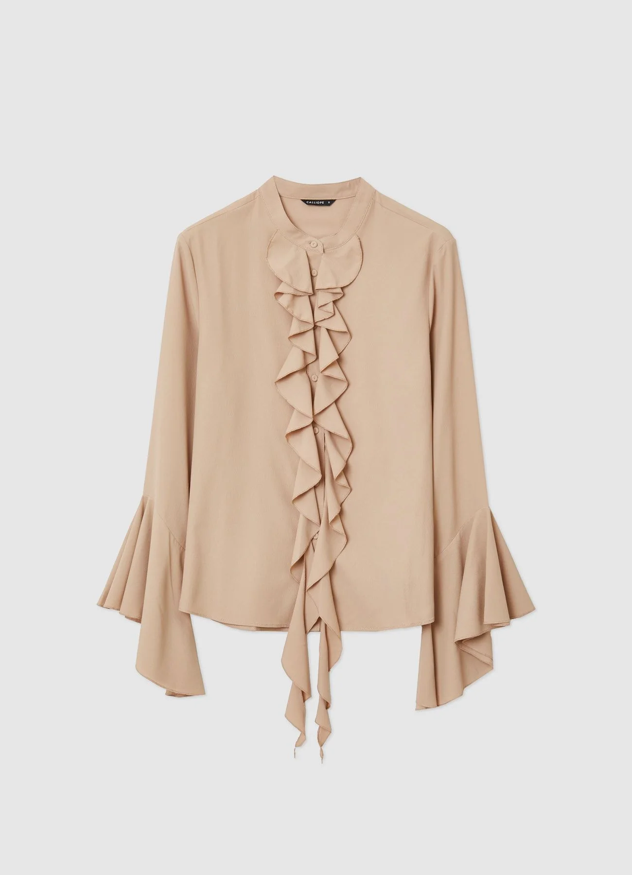 Blusa serafino con rouches - Image 5