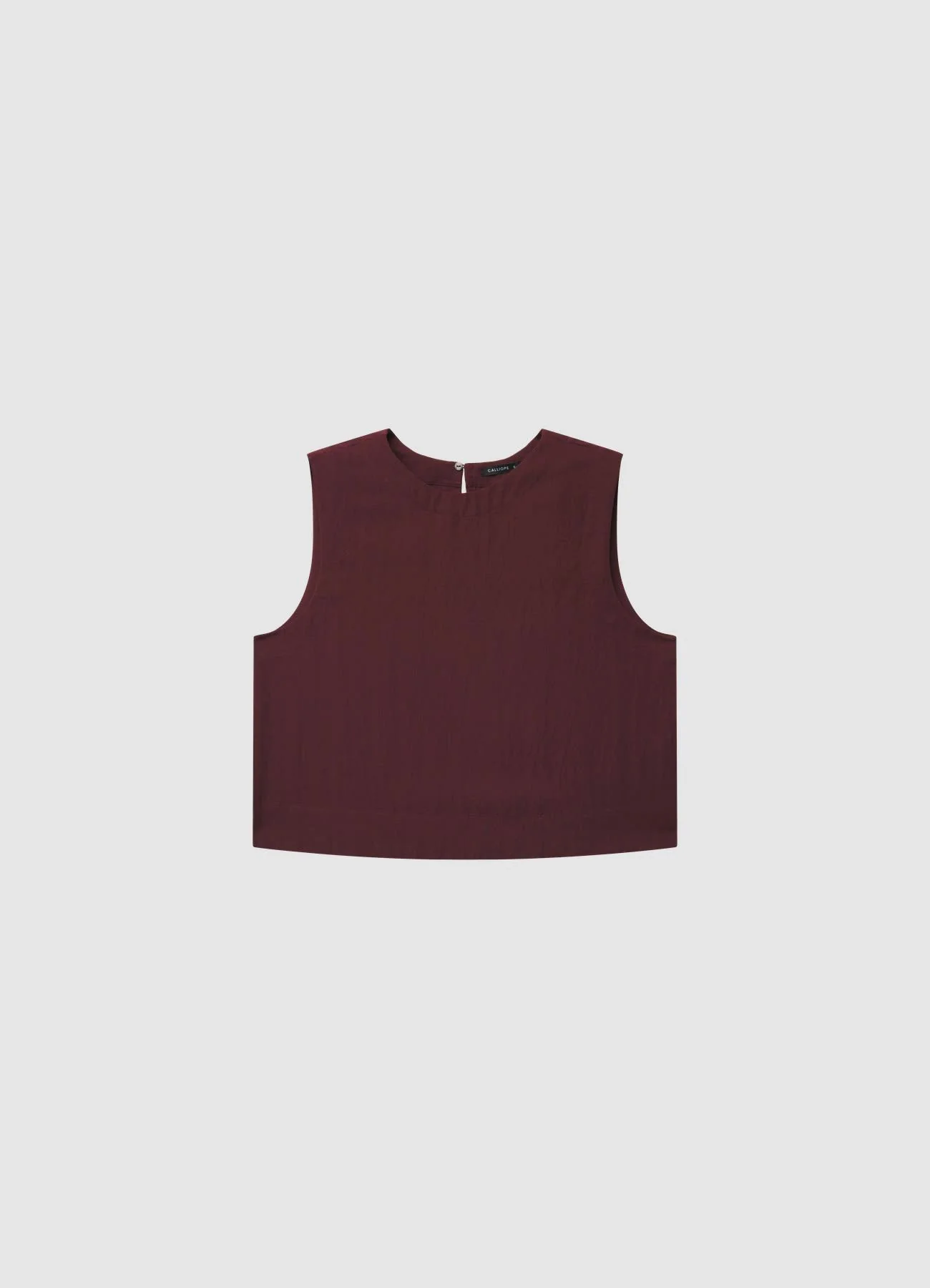 Blusa smanicata a tinta unita - Image 4