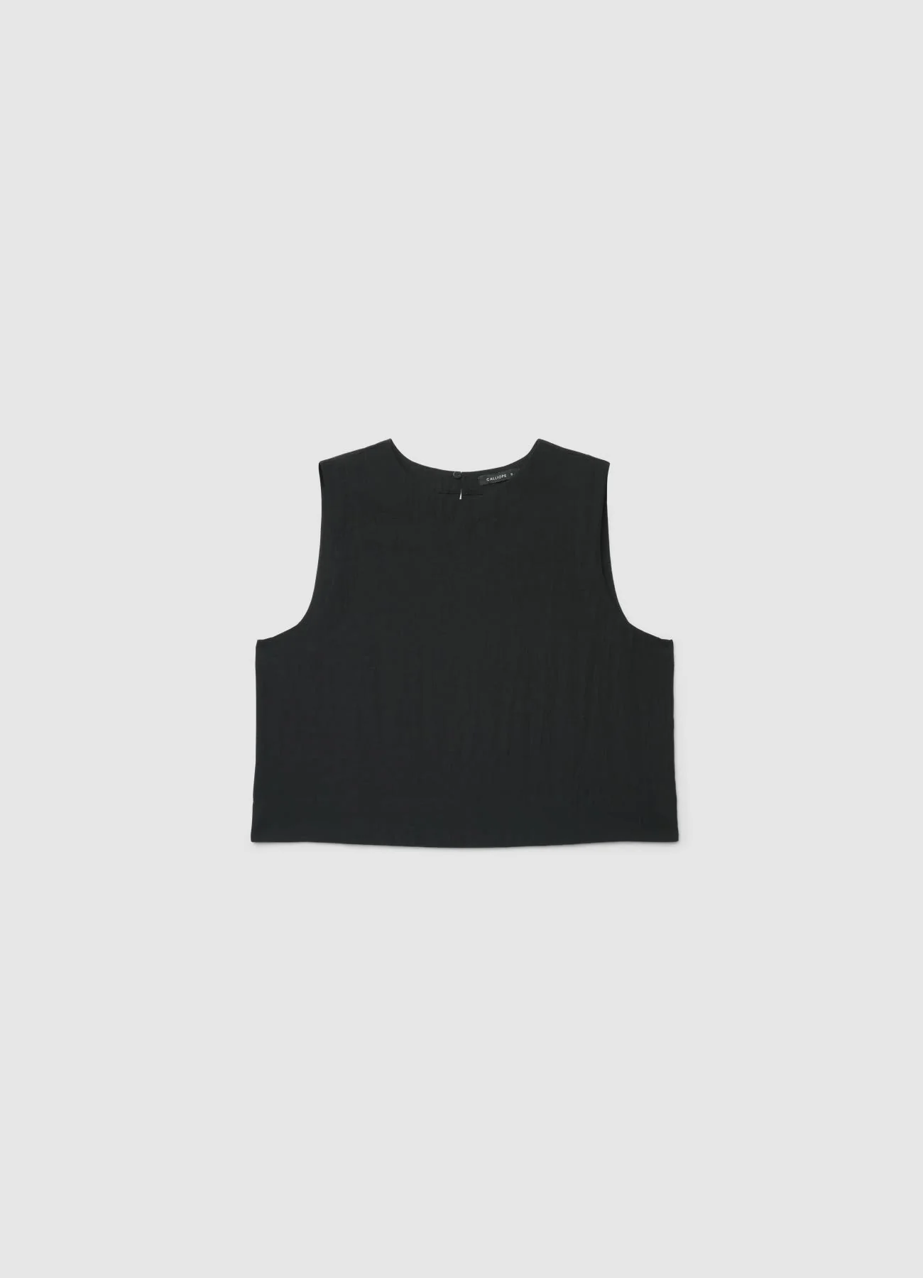 Blusa smanicata a tinta unita - Image 4
