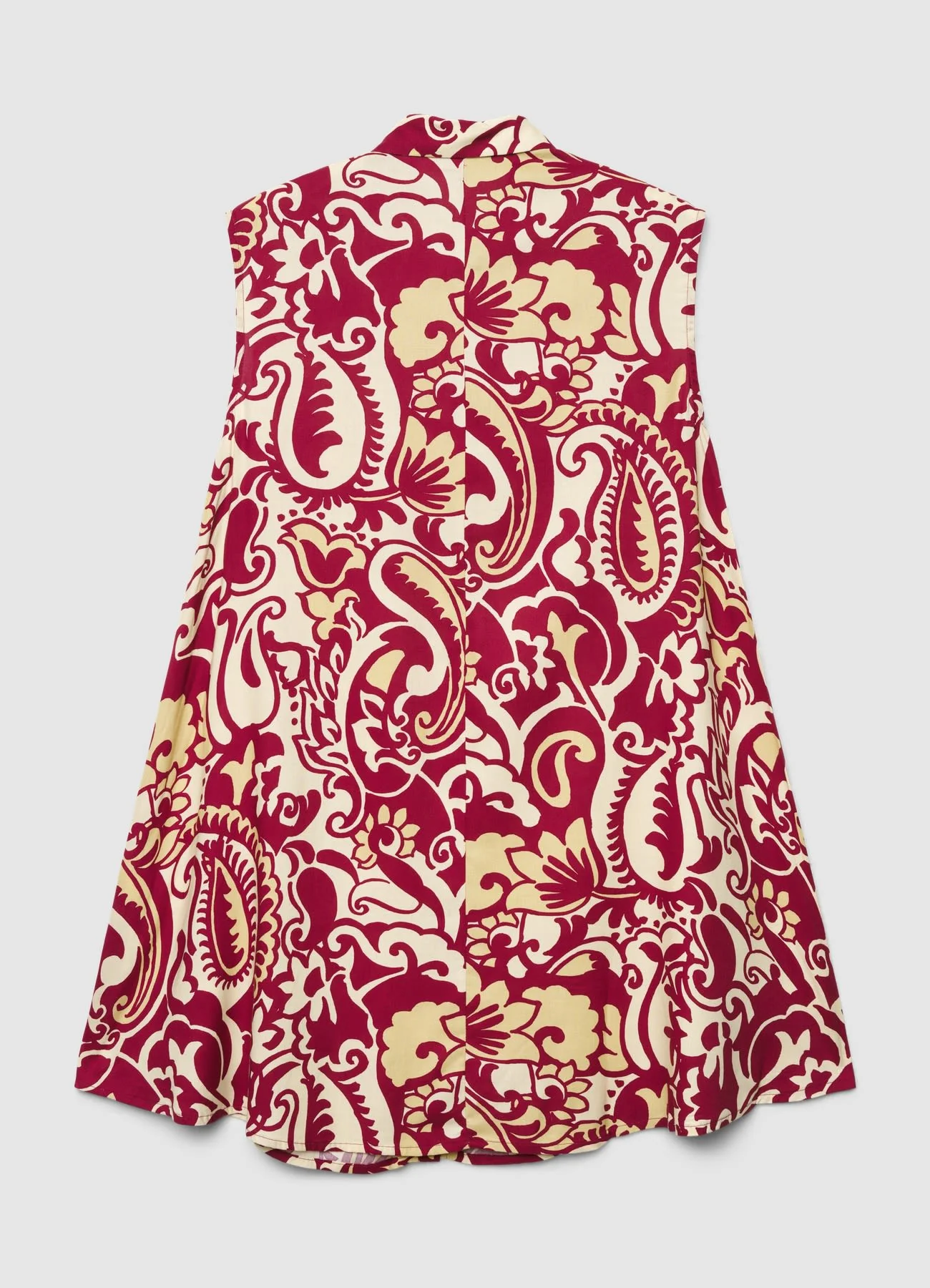 Blusa smanicata con stampa paisley - Image 5
