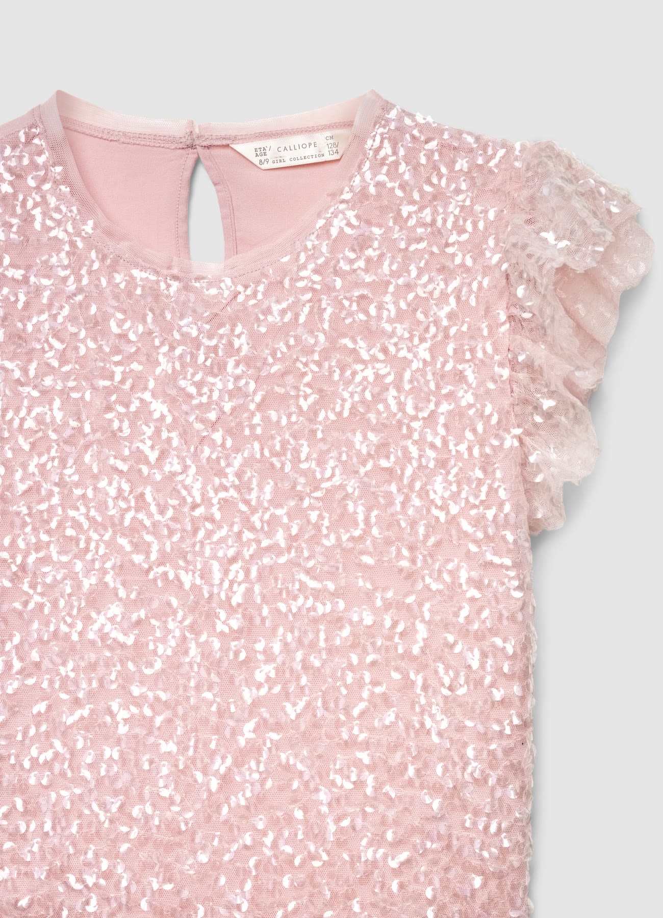 Blusa tulle e paillettes - Image 3